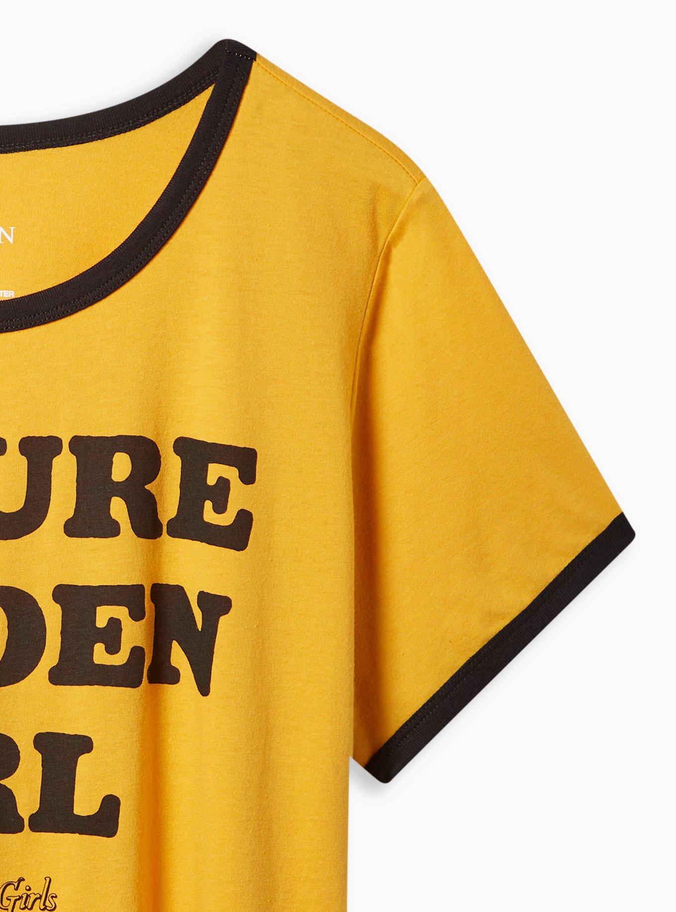 Cotton T-shirt - Mustard yellow/California - Ladies