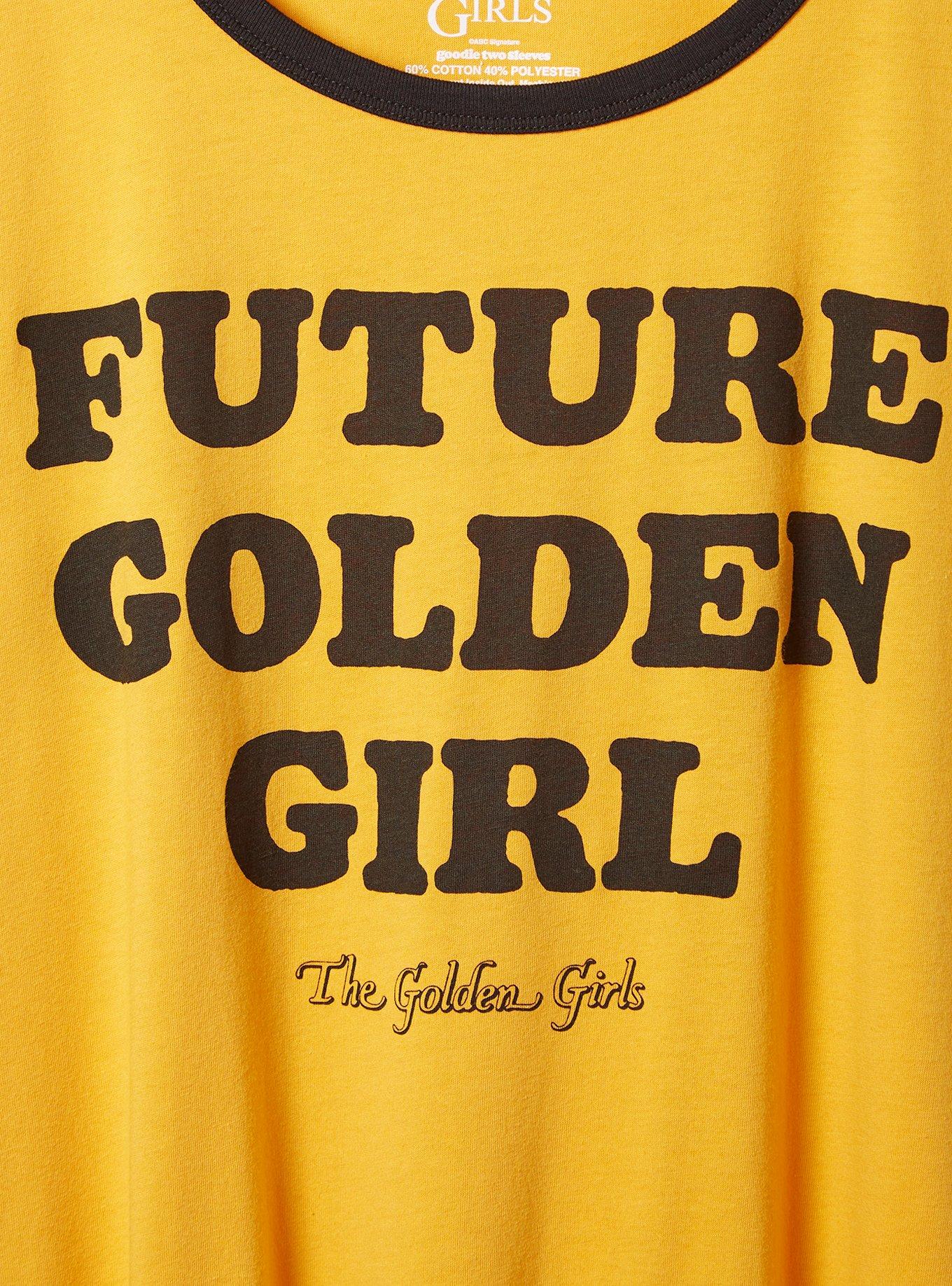 Golden Girls Classic Fit Cotton Crew Neck Ringer Tee , GOLDEN YELLOW, alternate