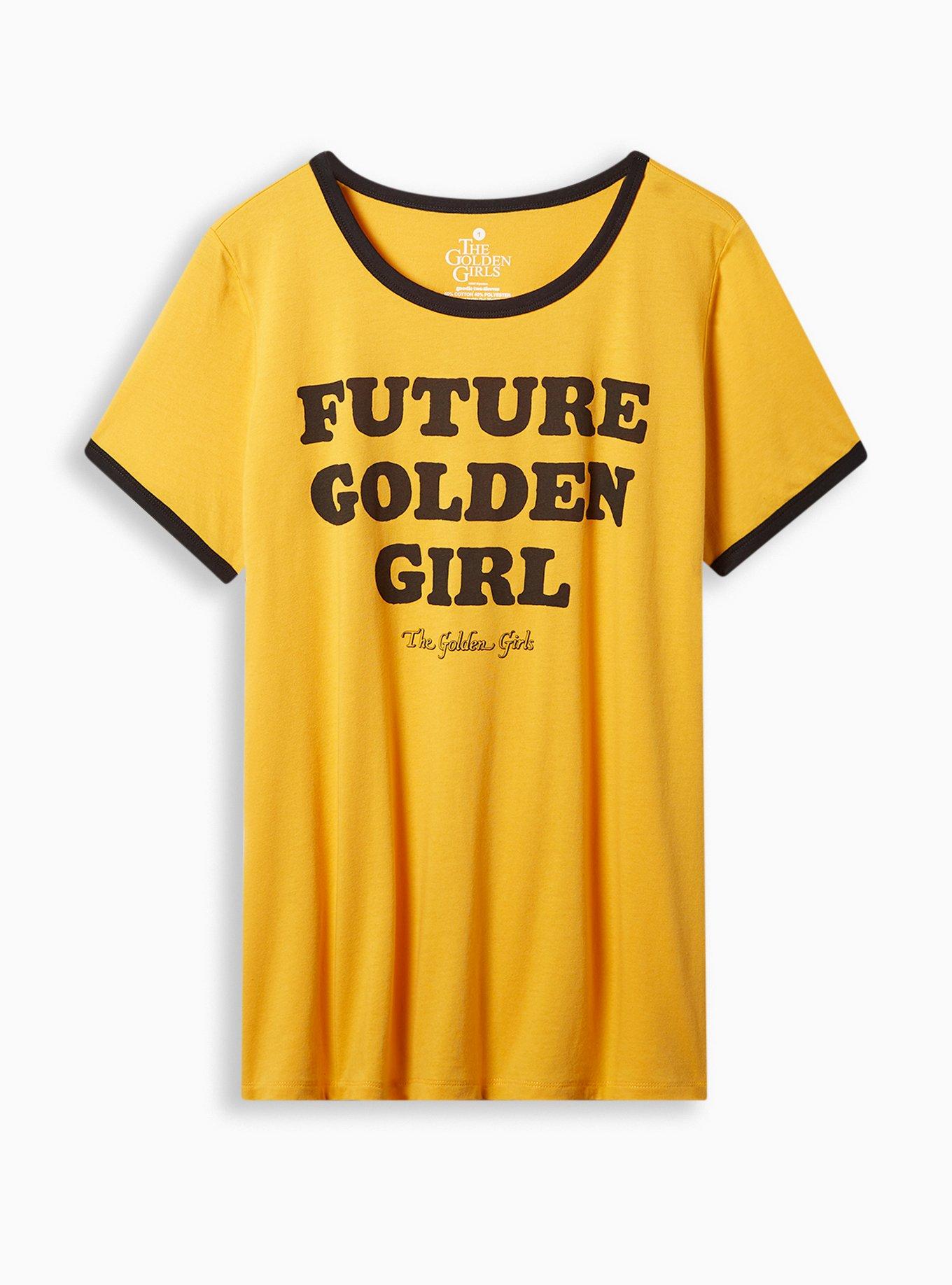 Golden Girls Classic Fit Cotton Crew Neck Ringer Tee