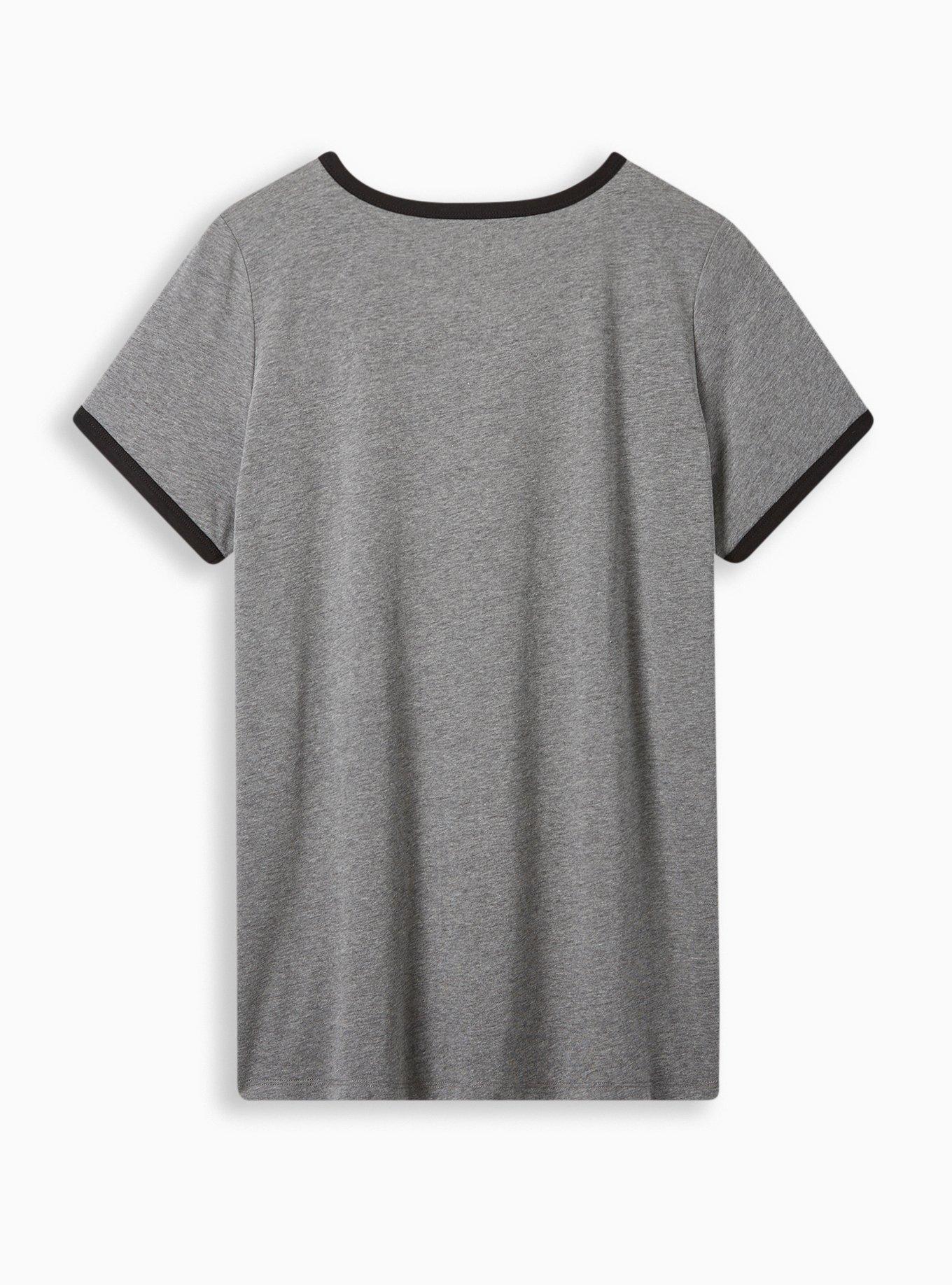 Bob's Burgers Classic Fit Cotton Crew Neck Ringer Tee, MEDIUM HEATHER GREY, alternate