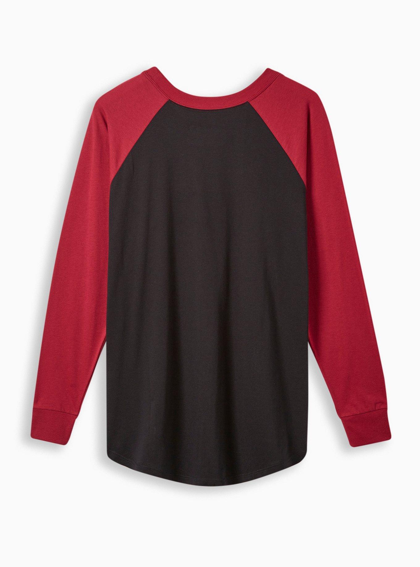 Plus Size Naruto Itachi Classic Fit Cotton Scoop Neck Long Sleeve Tee, DEEP BLACK, alternate