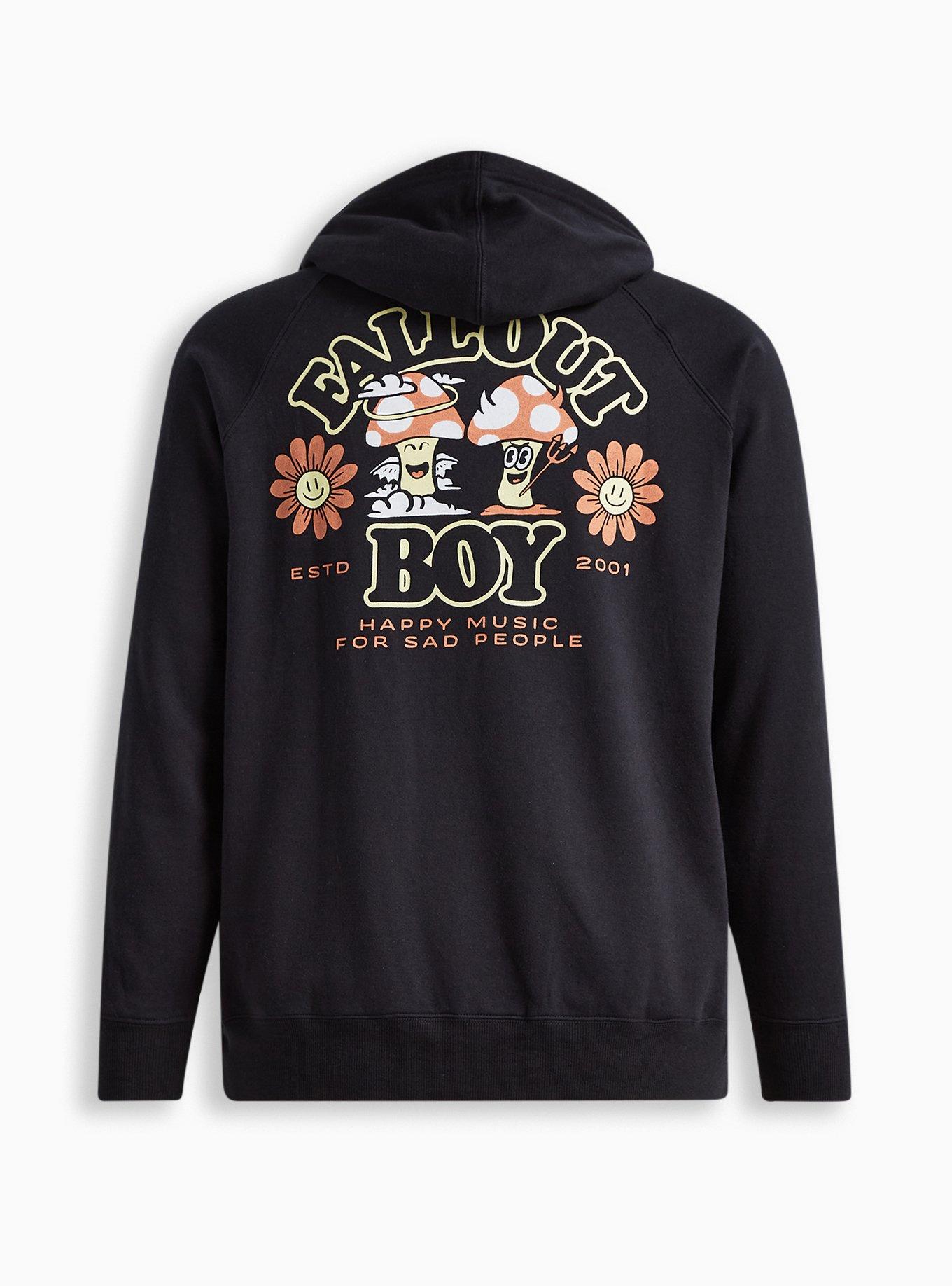 Fall Out Boy Cozy Fleece Hoodie, DEEP BLACK, hi-res