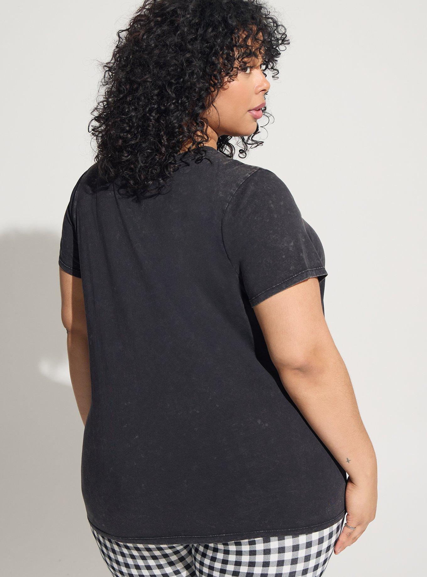 Evanescence Classic Fit Cotton Crew Neck Top., MINERAL BLACK, alternate