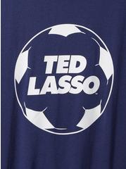 Ted Lasso Classic Fit Cotton Ringer Tee, NAVY, alternate