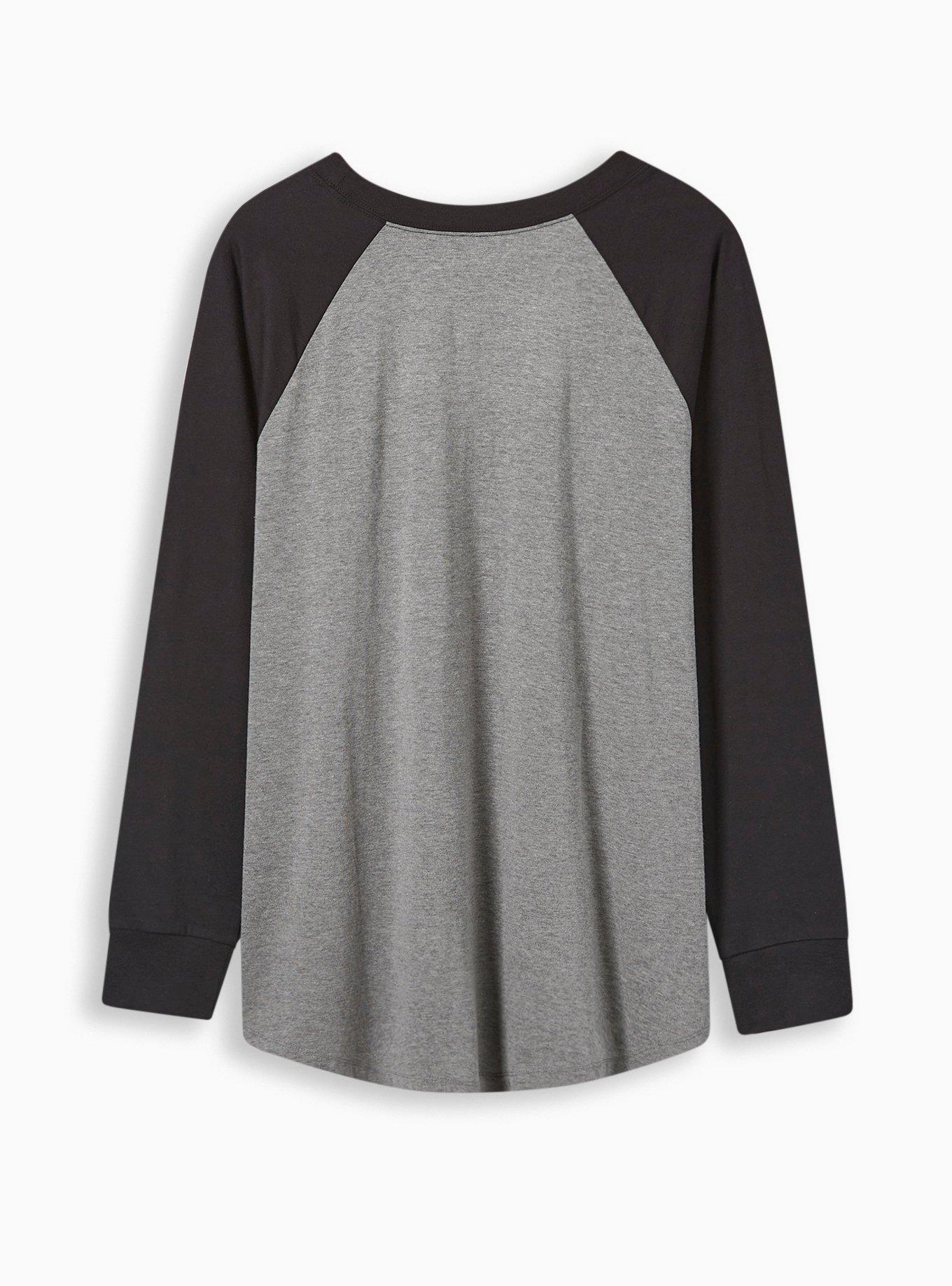 The Sandlot Classic Fit Cotton Raglan Long Sleeve Tee , MEDIUM HEATHER GREY, alternate