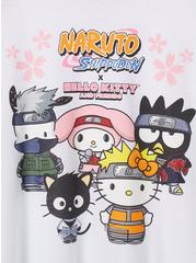Hello Kitty Naruto Classic Fit Cotton Raglan Long Sleeve Top, BRIGHT WHITE, alternate