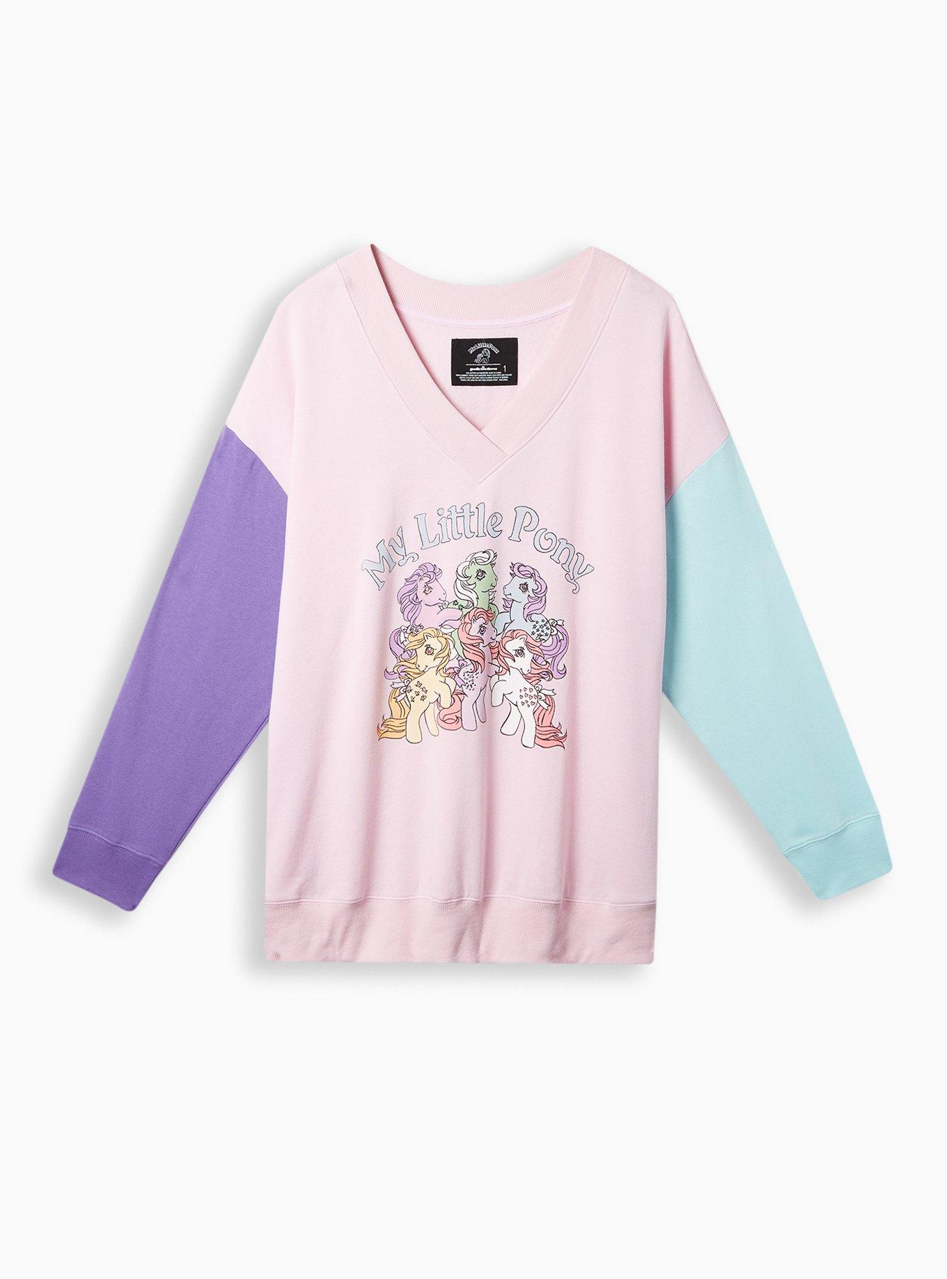 Plus Size - My Little Pony Cozy Fleece V-Neck Sweatshirt - Torrid