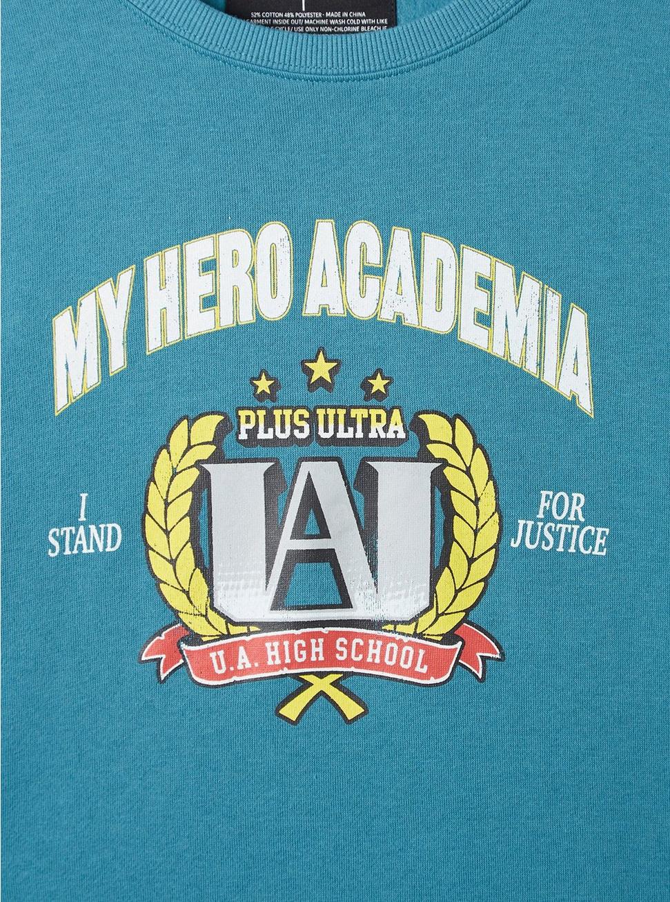 My Hero Academia Cozy Fleece V-Neck Drop Shoulder Sweatshirt, HYRDO, alternate