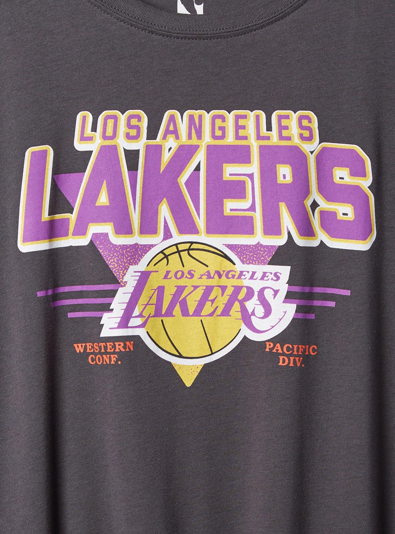 Plus Size NBA Los Angeles Lakers Classic Fit Cotton Crew Neck Tee