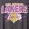 NBA Los Angeles Lakers Classic Fit Cotton Crew Neck Tee, VINTAGE BLACK, swatch