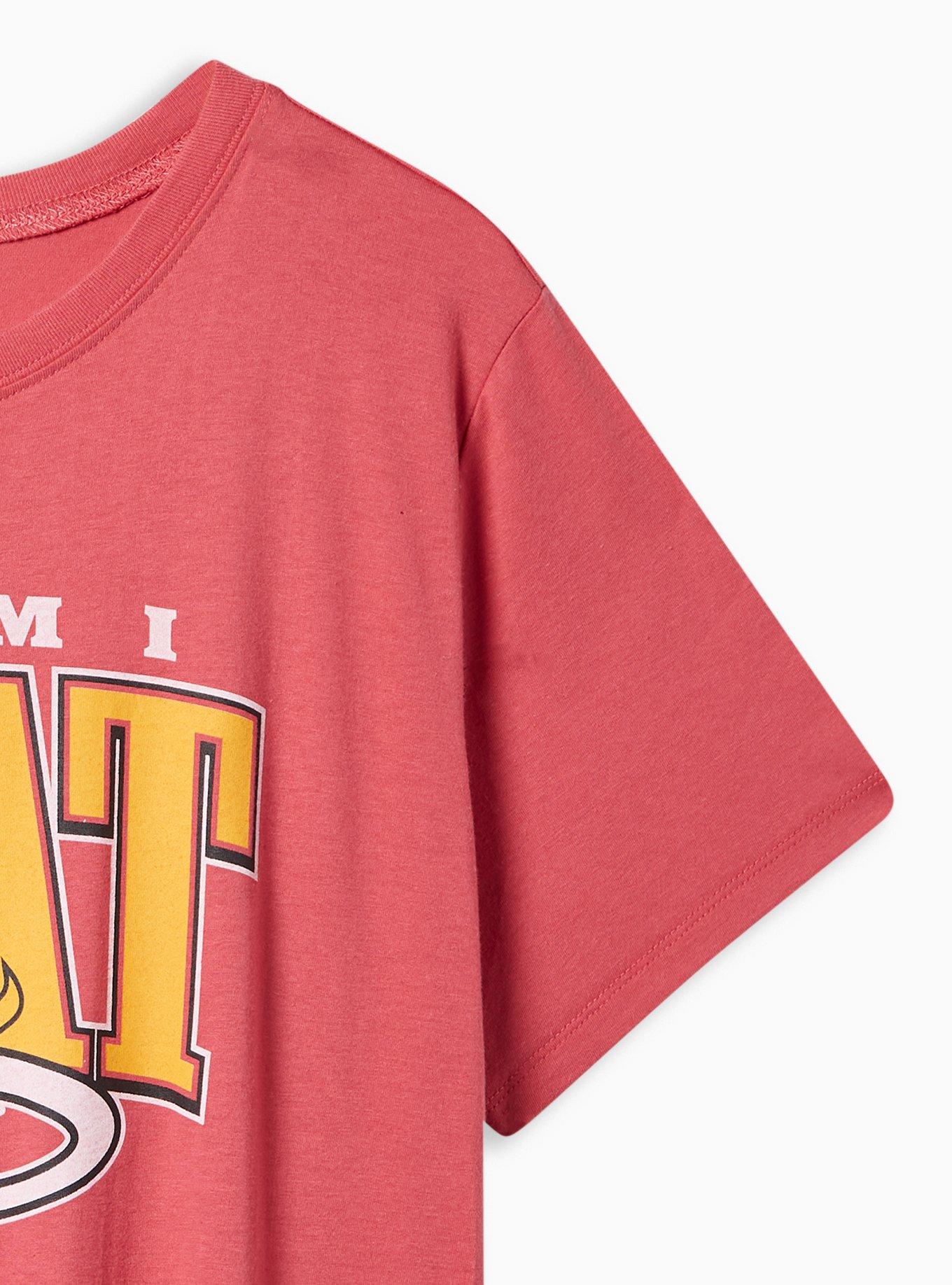 Plus Size NBA Miami Heat Classic Fit Cotton Crew Neck Tee, JESTER RED, alternate