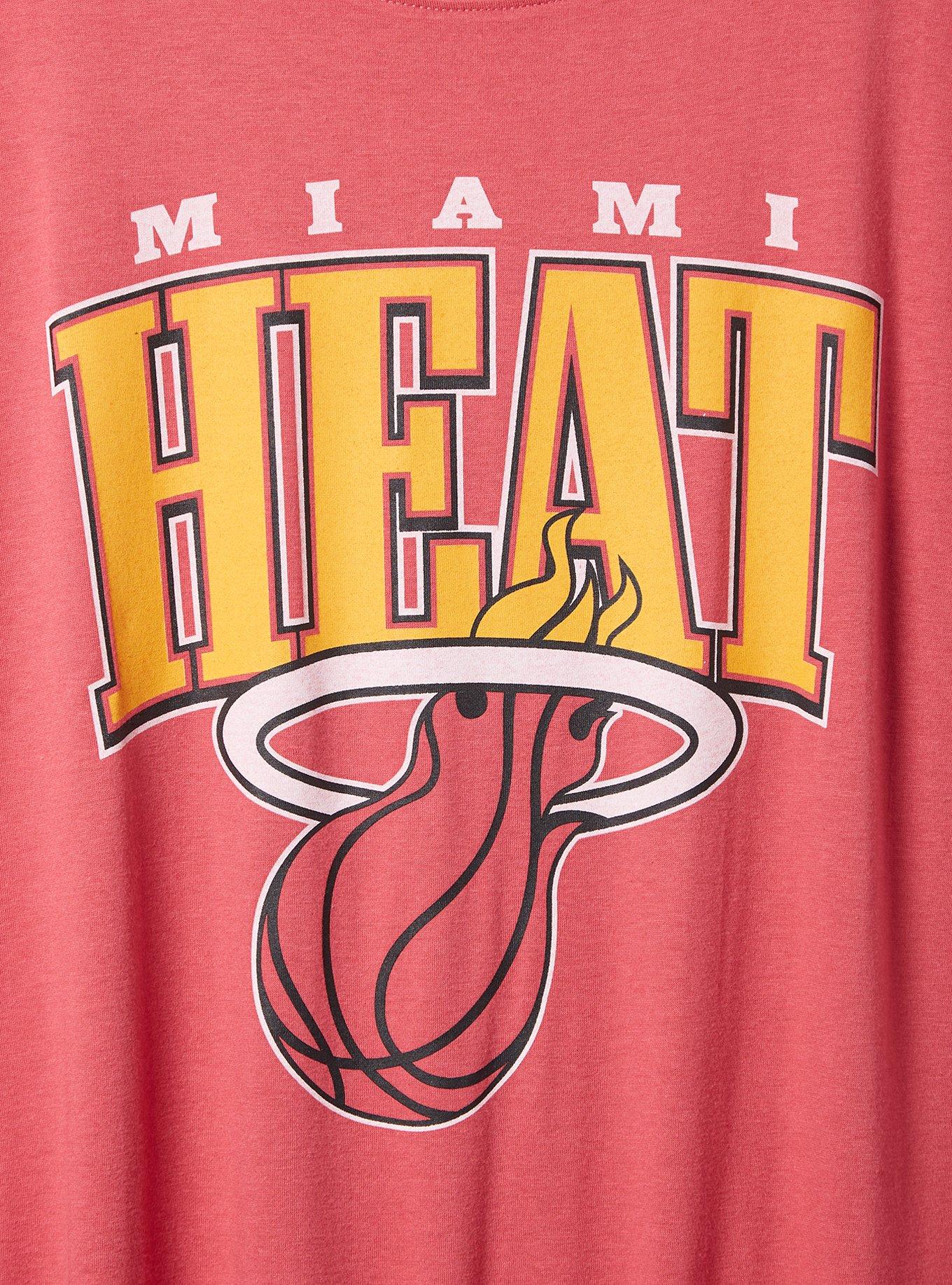 Plus Size NBA Miami Heat Classic Fit Cotton Crew Neck Tee, JESTER RED, alternate