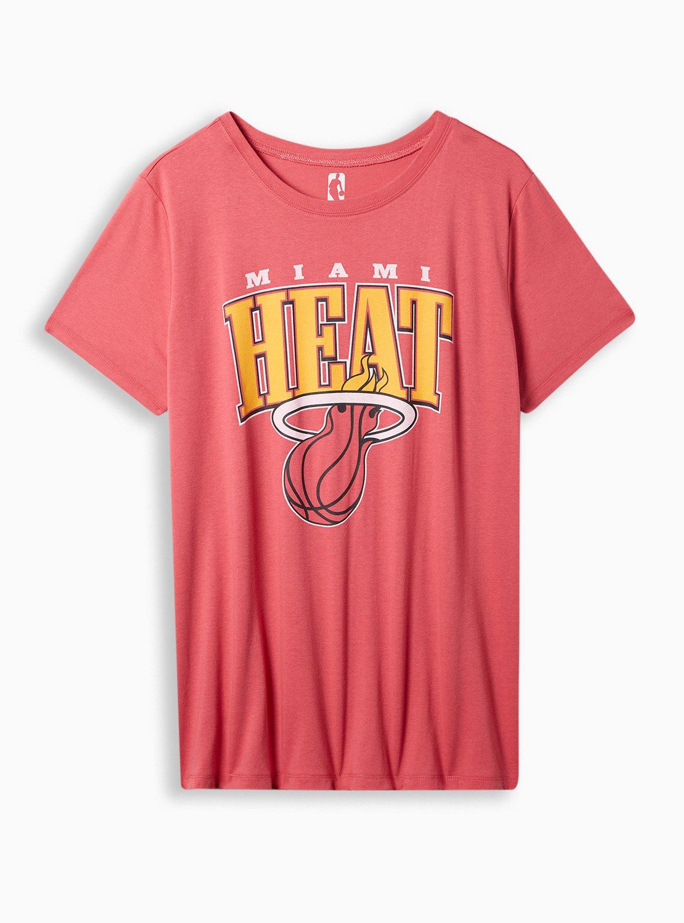 Plus Size NBA Miami Heat Classic Fit Cotton Crew Neck Tee, JESTER RED, hi-res