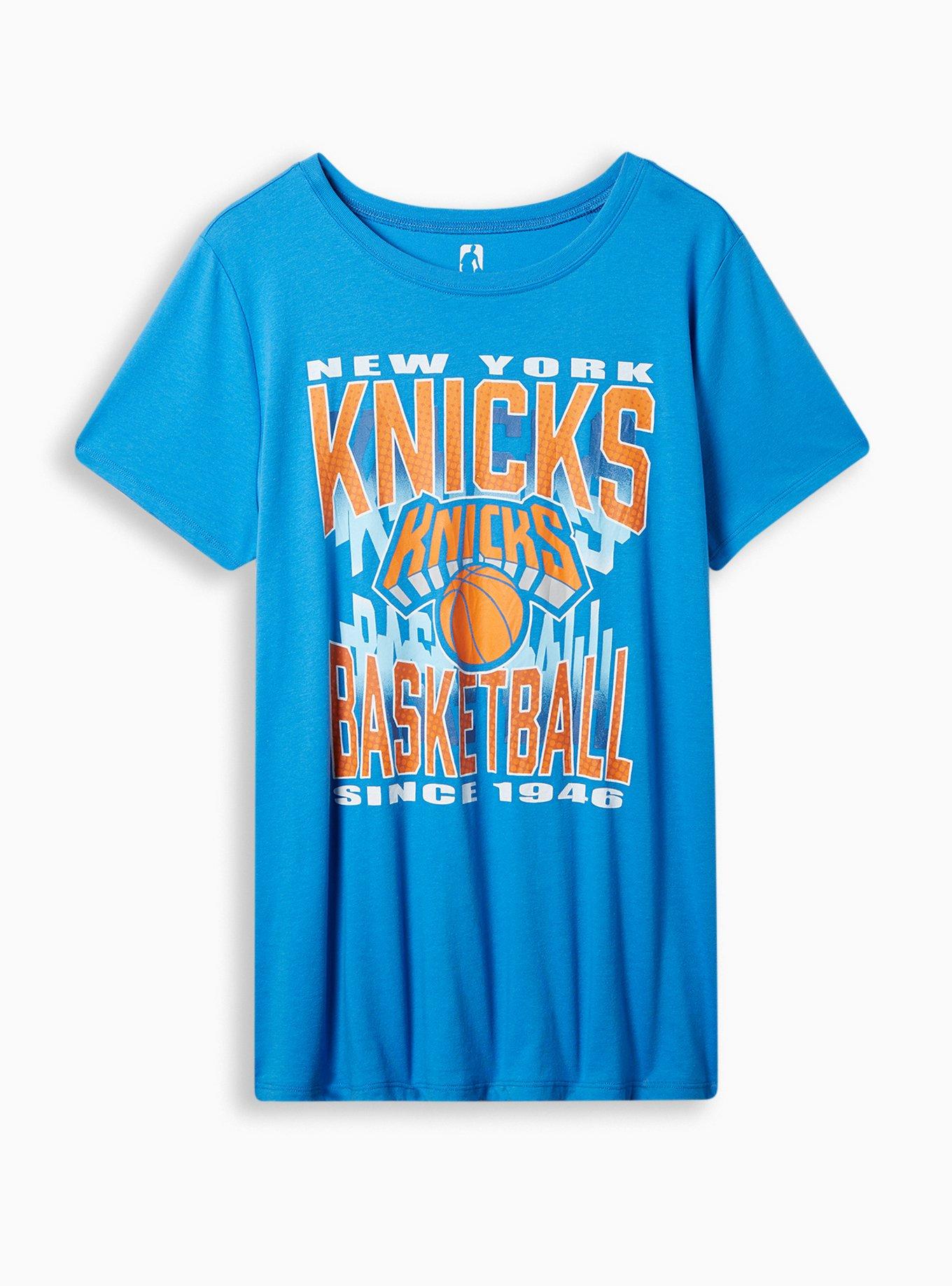 Plus Size - NBA New York Knicks Classic Fit Cotton Crew Neck Tee