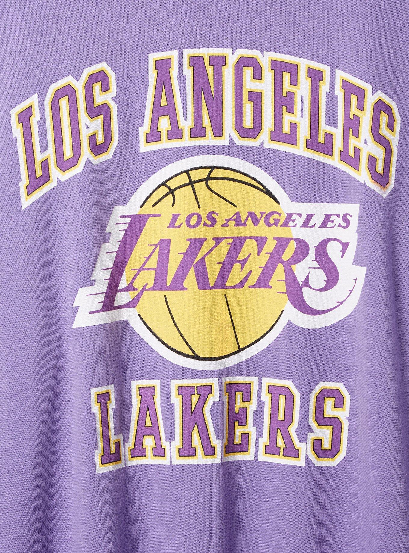 Plus Size - NBA Los Angeles Lakers Cozy Fleece Crew Neck Sweatshirt ...