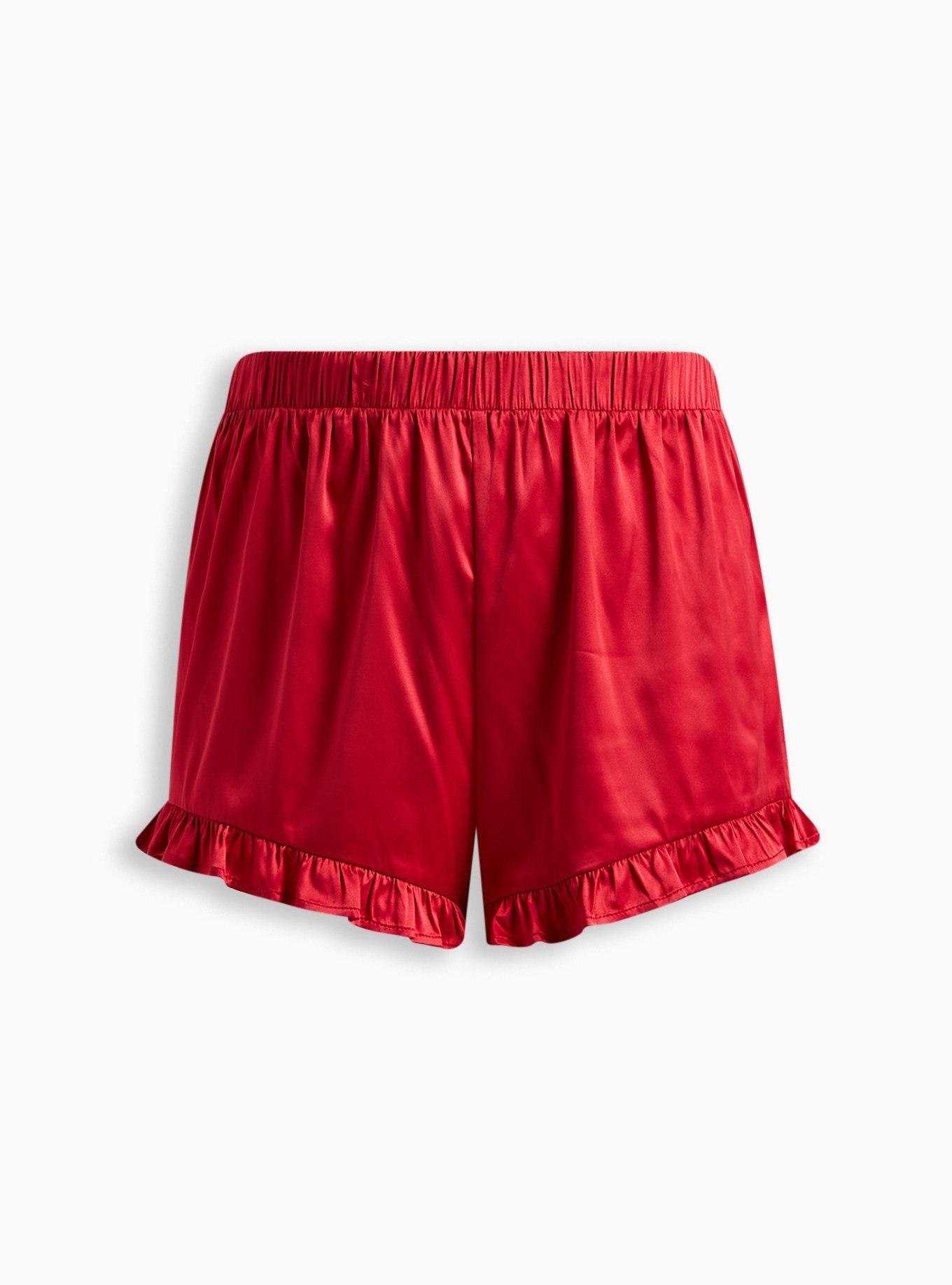 Plus Size Dream Satin Ruffle Sleep Short Torrid