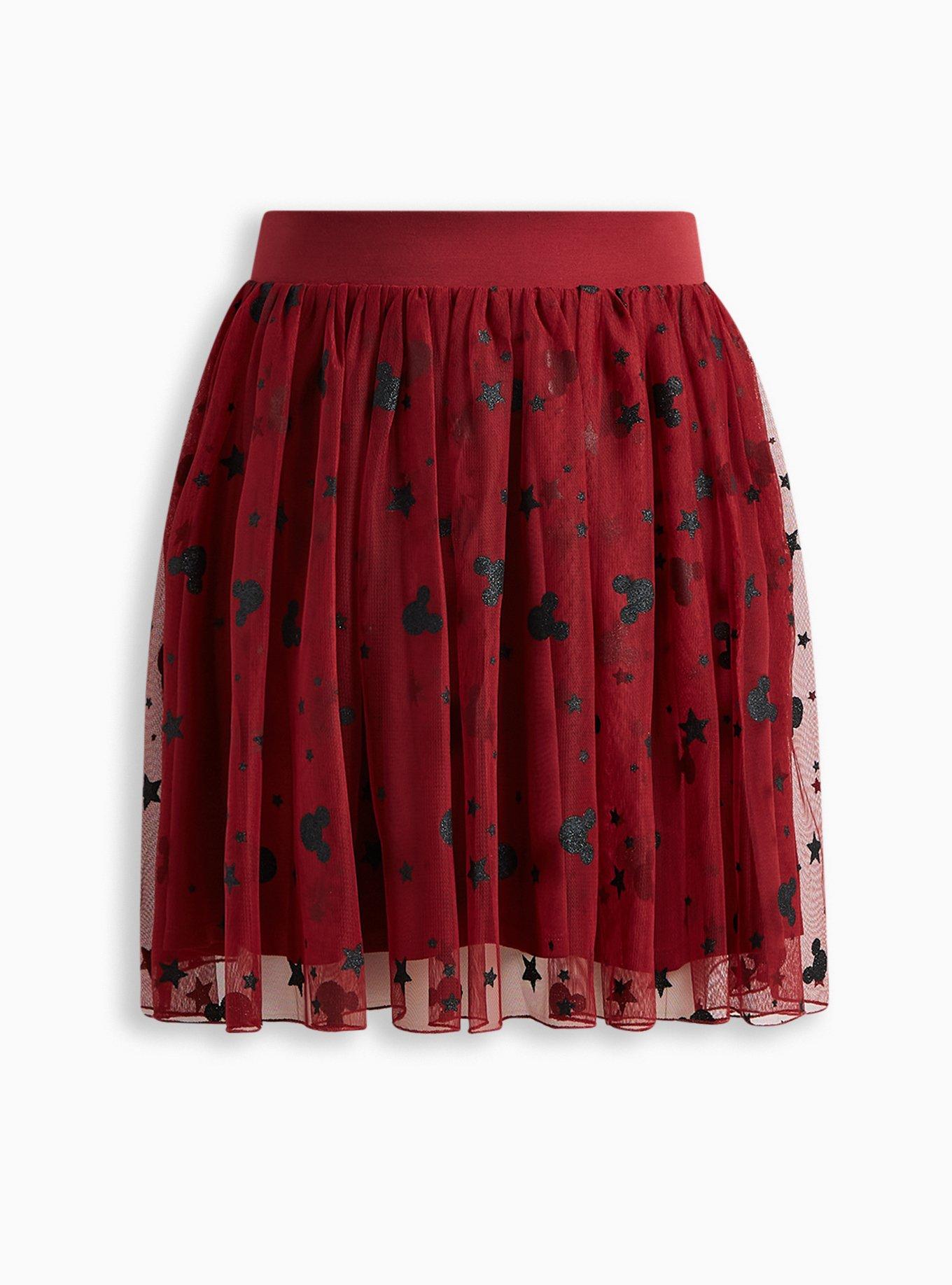 Plus Size - Disney Mickey Polka Dot Mini Tulle Skater Skirt Plus Size - Disney Mickey Polka Dot Mini Tulle Skater Skirt