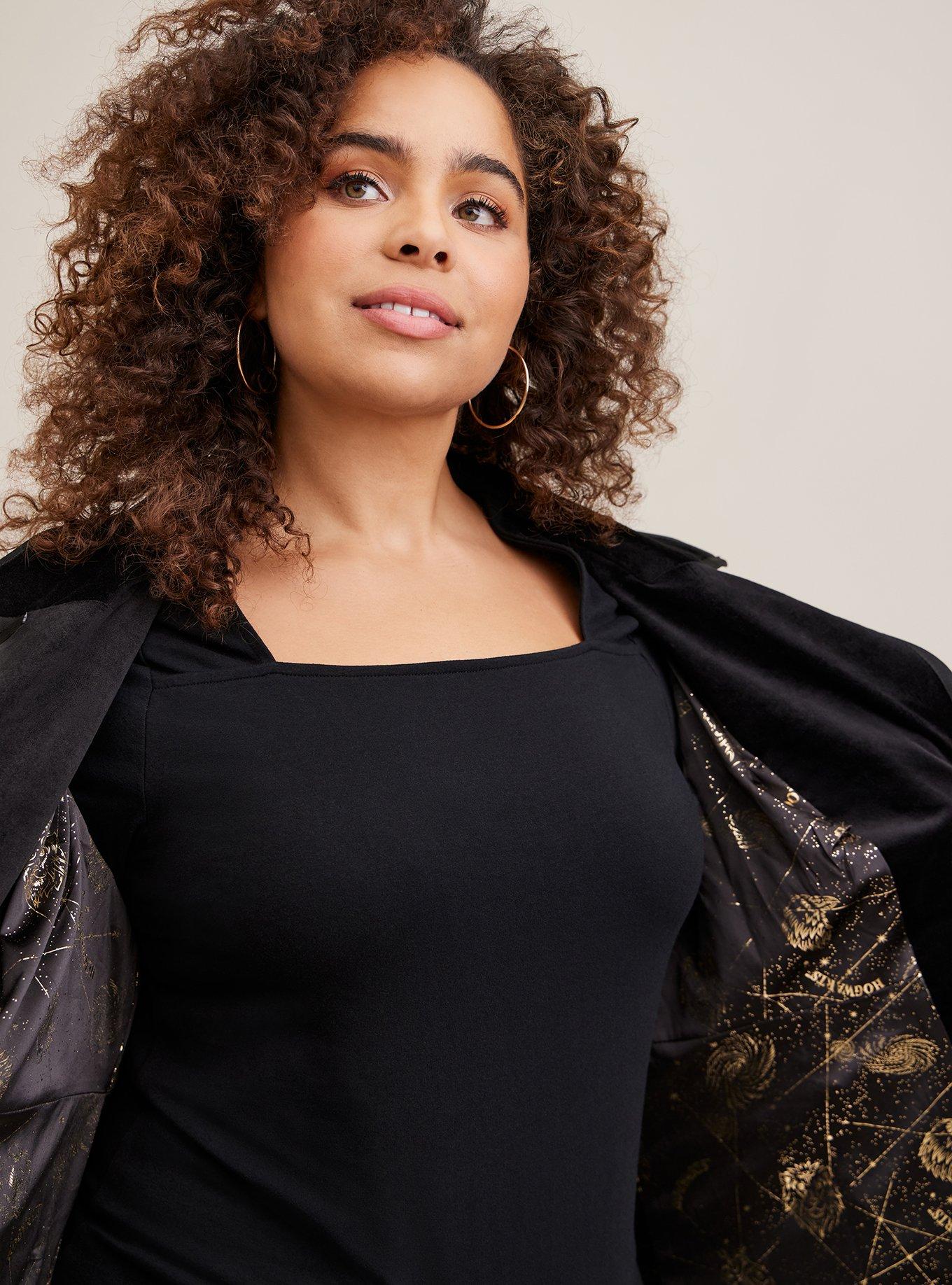 Plus Size - Burn Out Velvet Blazer - Torrid