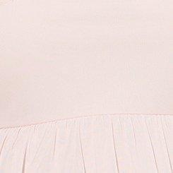 Plus Size Mini Mesh & Lace Tiered Dress, BARELY PINK, swatch