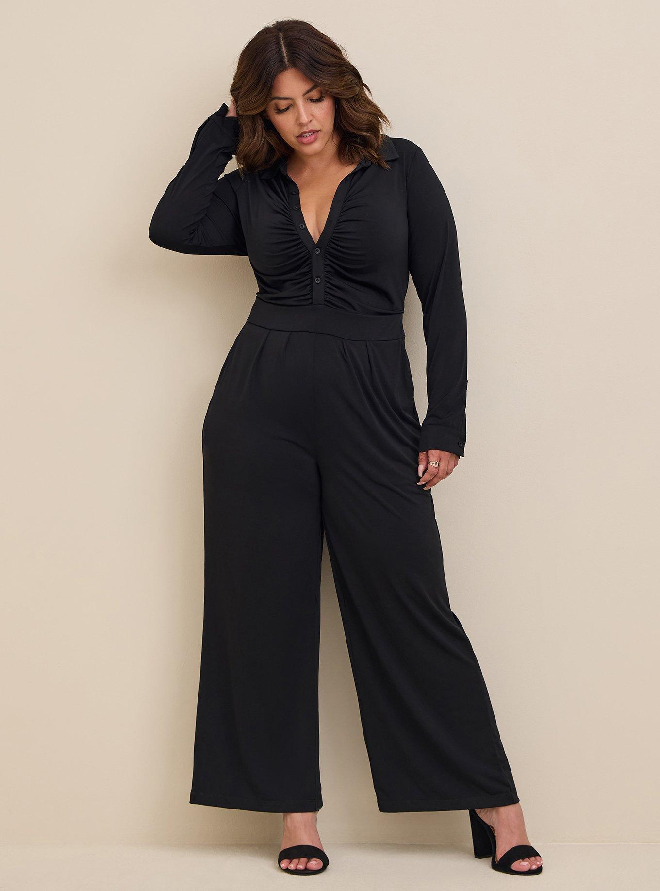 Plus Size - Studio Knit Wide Leg Jumpsuit - Torrid