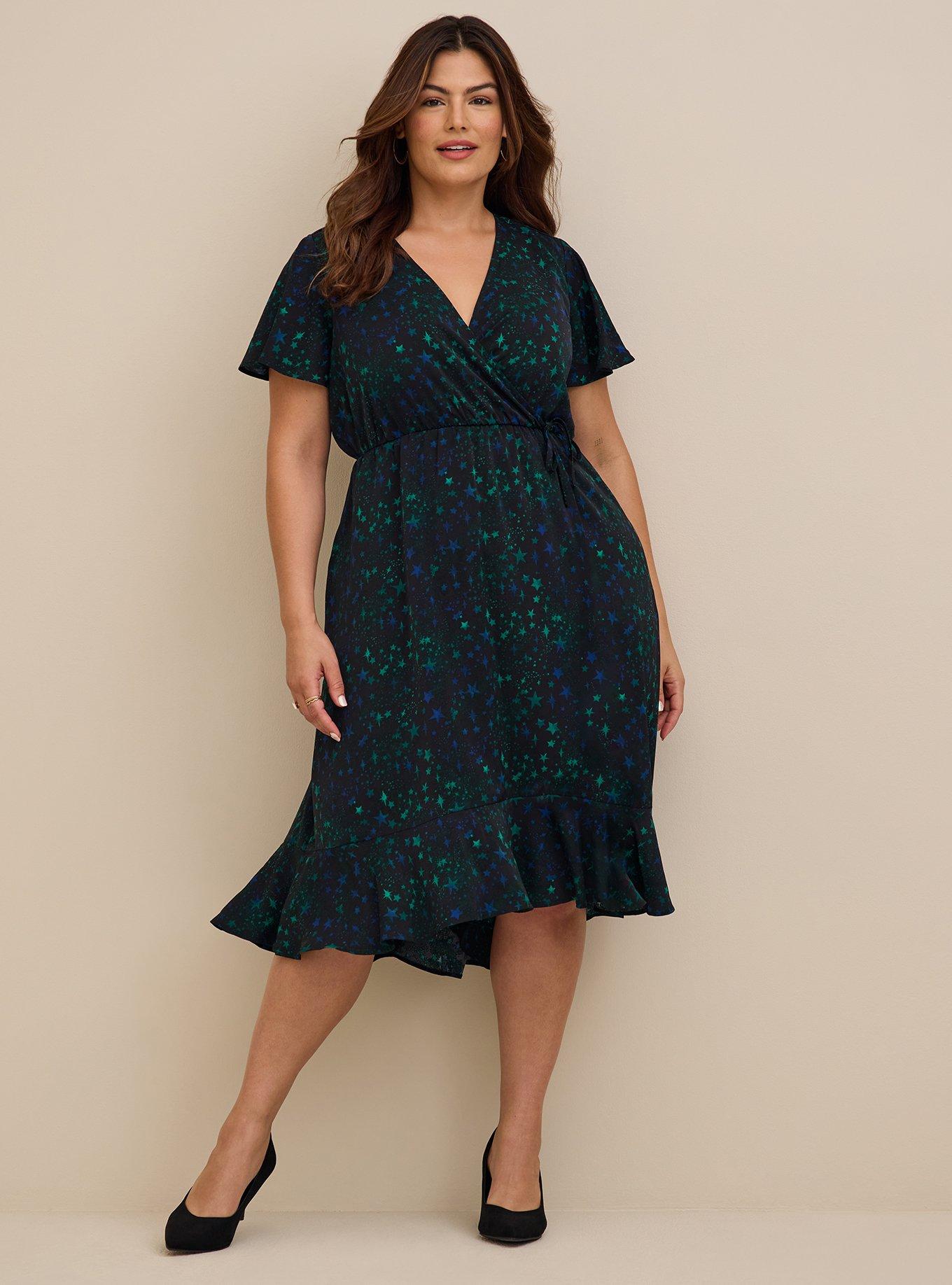 knee length dresses for ladies Azeeza Women's Rachel Floral Midi-Dress - Lily Floral