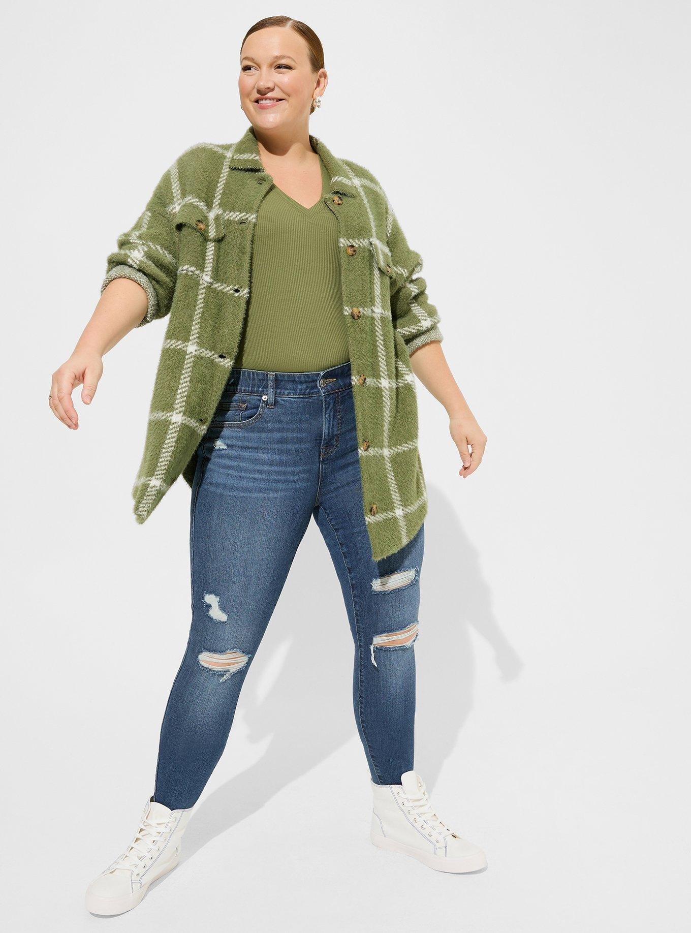 Plus Size - Eyelash Shacket Sweater - Torrid