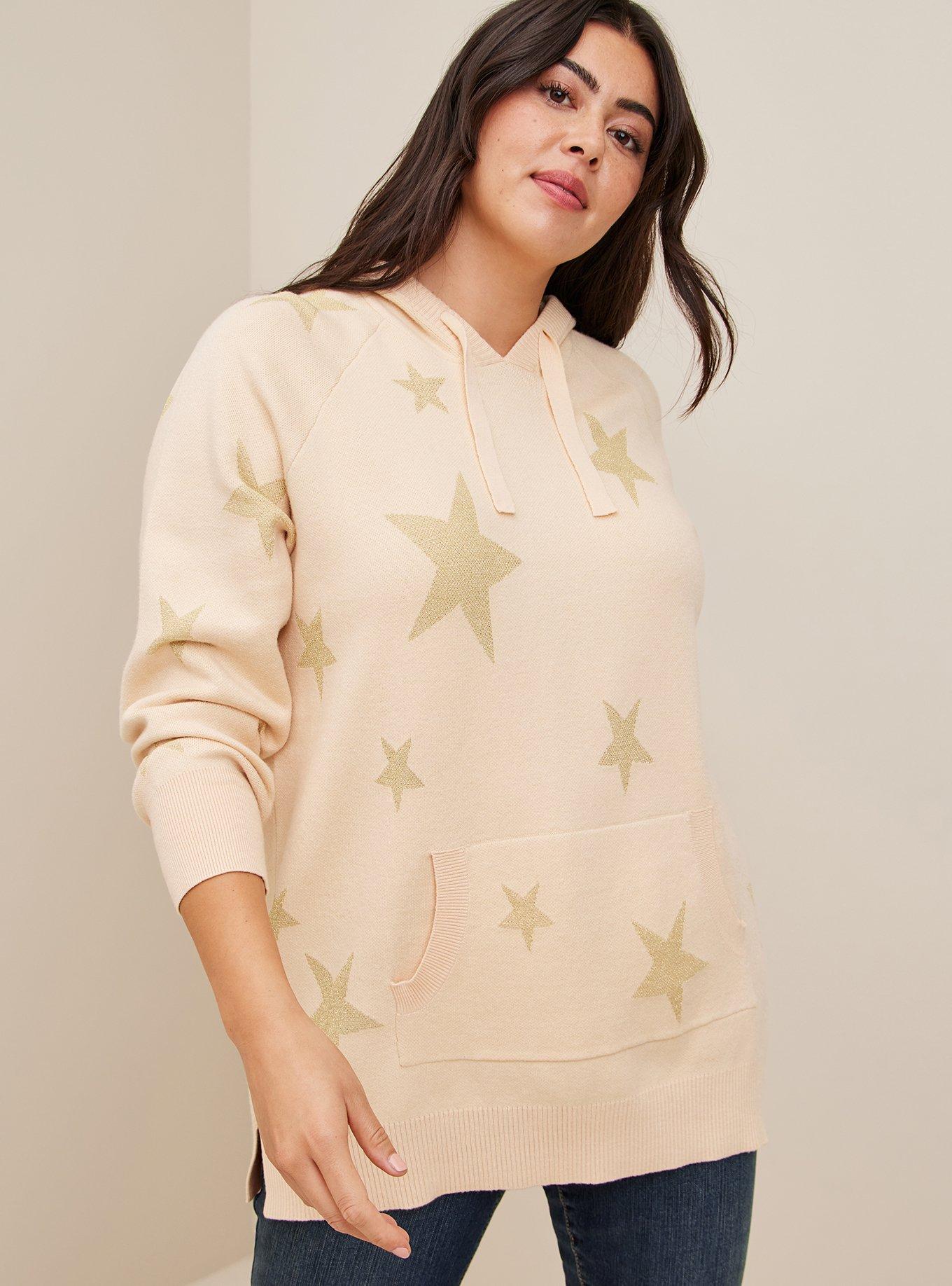Jacquard Pullover Hooded Sweater