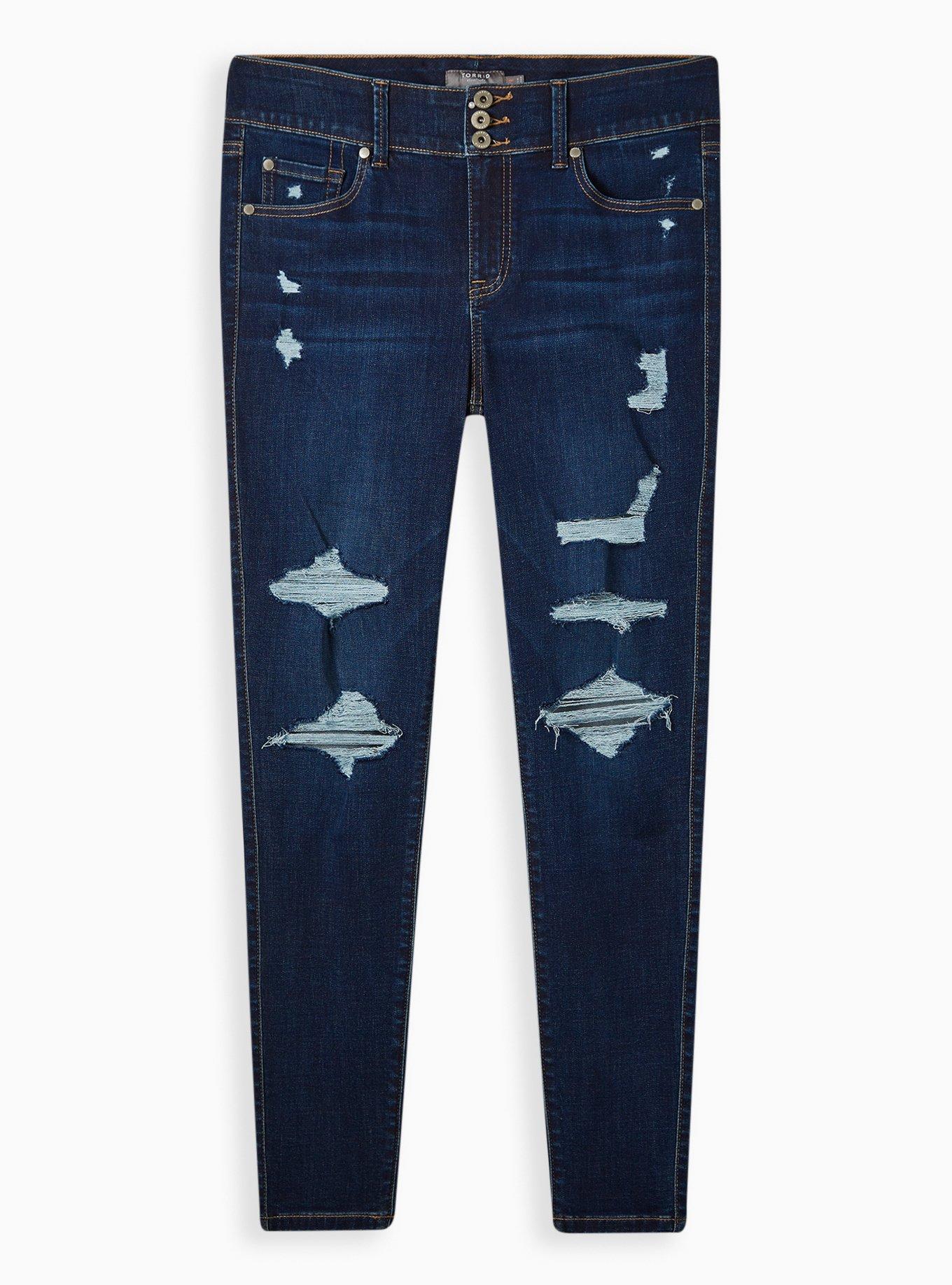 Super Soft Denim Jeggings - Dark denim blue - Kids