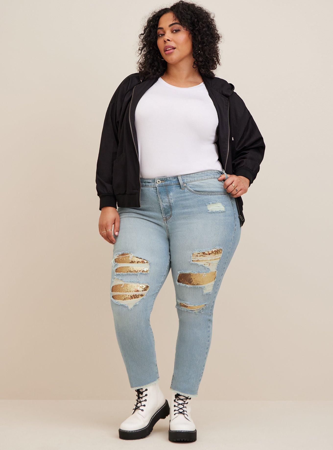 Plus Size - Mom Jean Straight Premium Classic Denim High-Rise Jean - Torrid