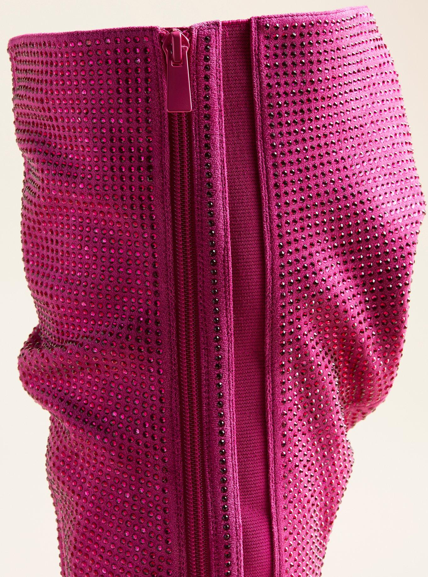 Slouch Knee Boot (WW), PINK, alternate