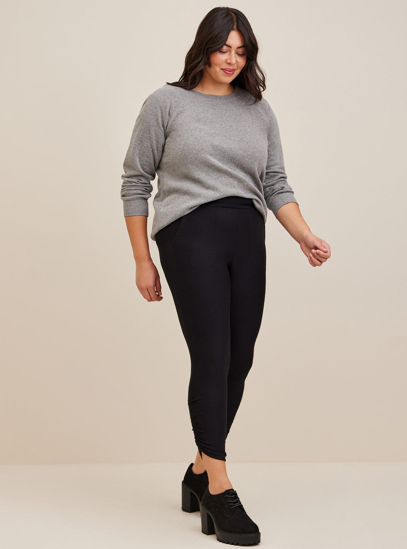 Plus Size - Maternity Legging - Faux Leather Black - Torrid