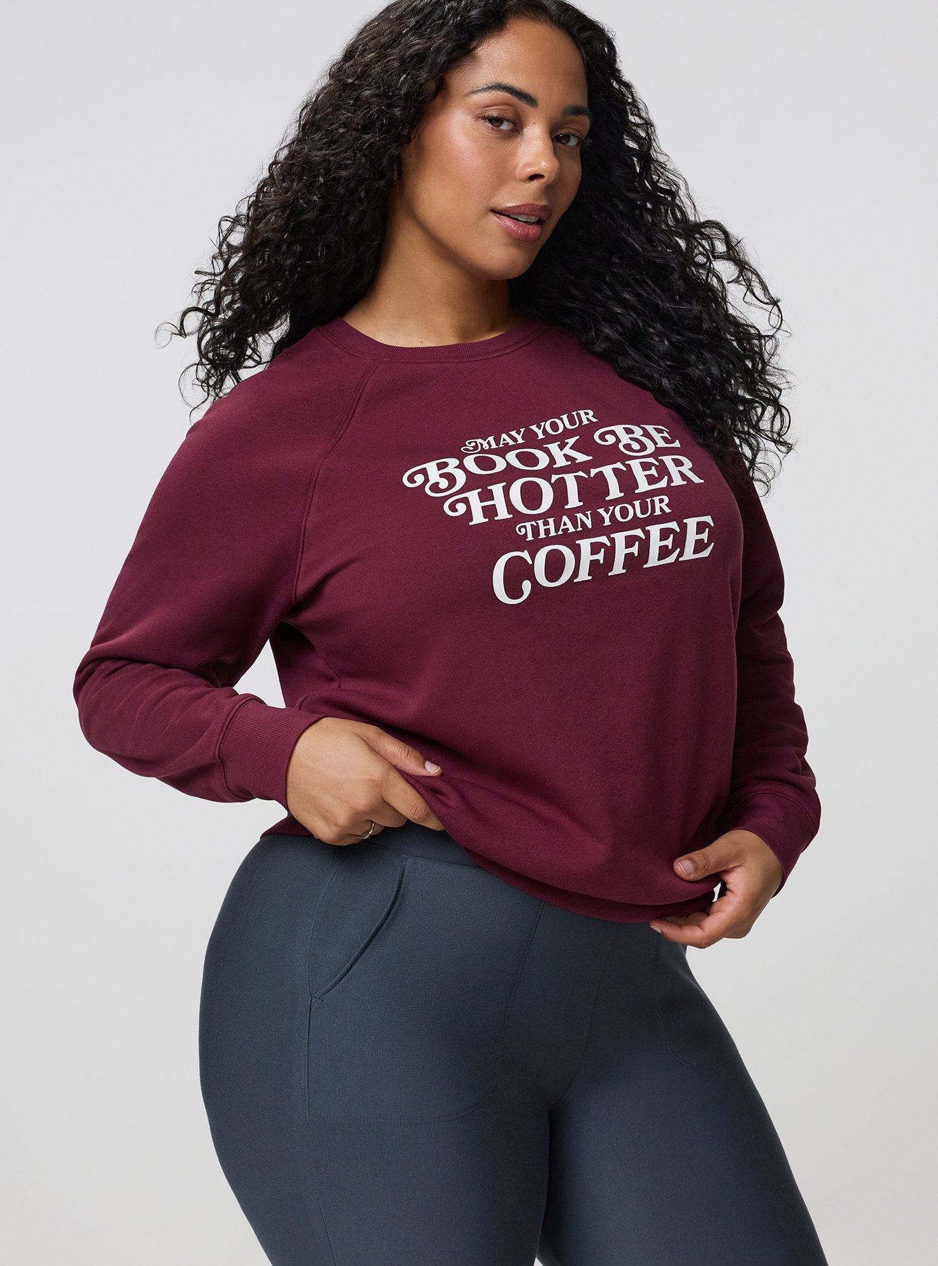 Full-Length Fleece-Lined Pocket Legging, EBONY, alternate