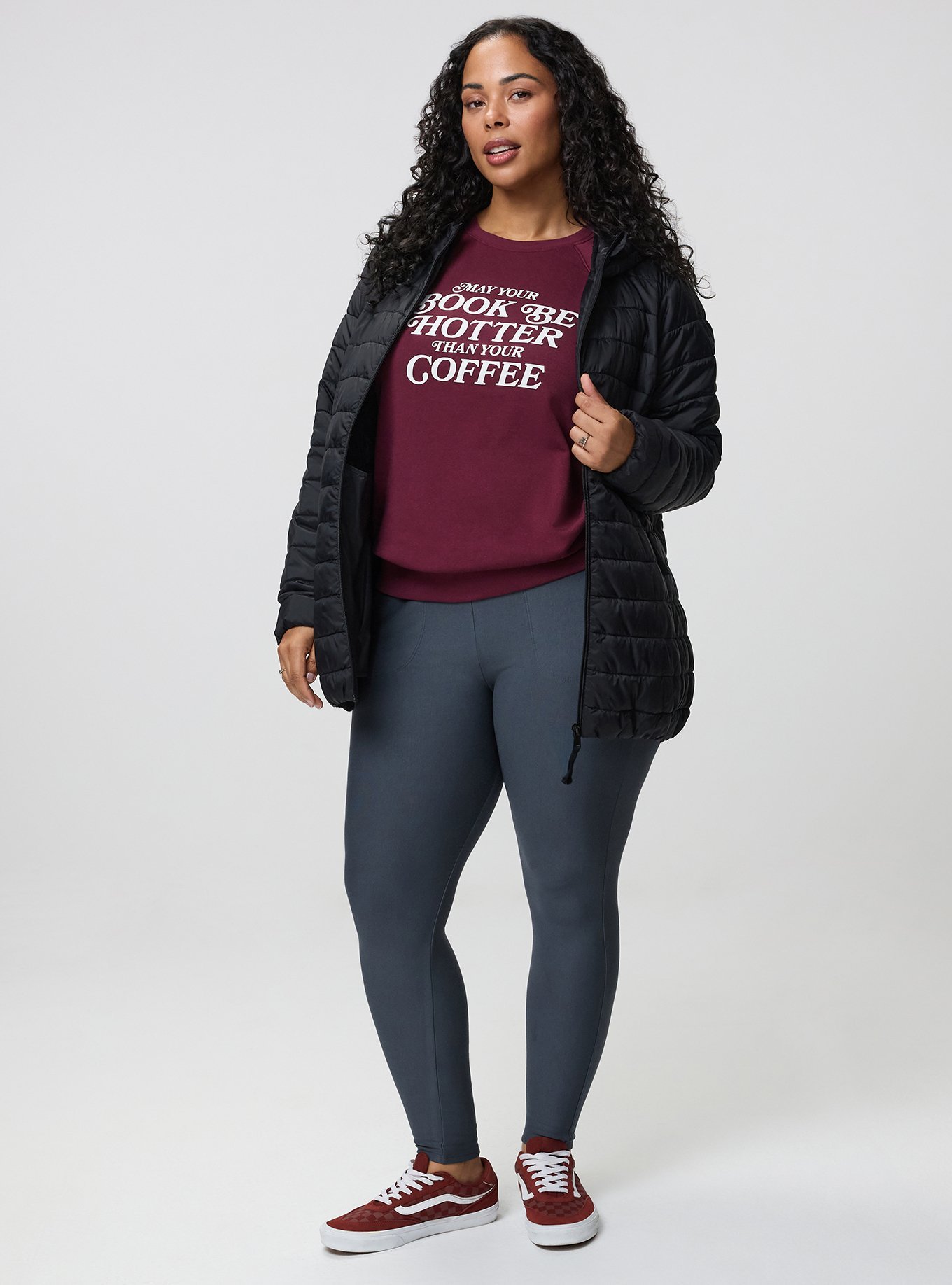 Full-Length Fleece-Lined Pocket Legging, EBONY, hi-res
