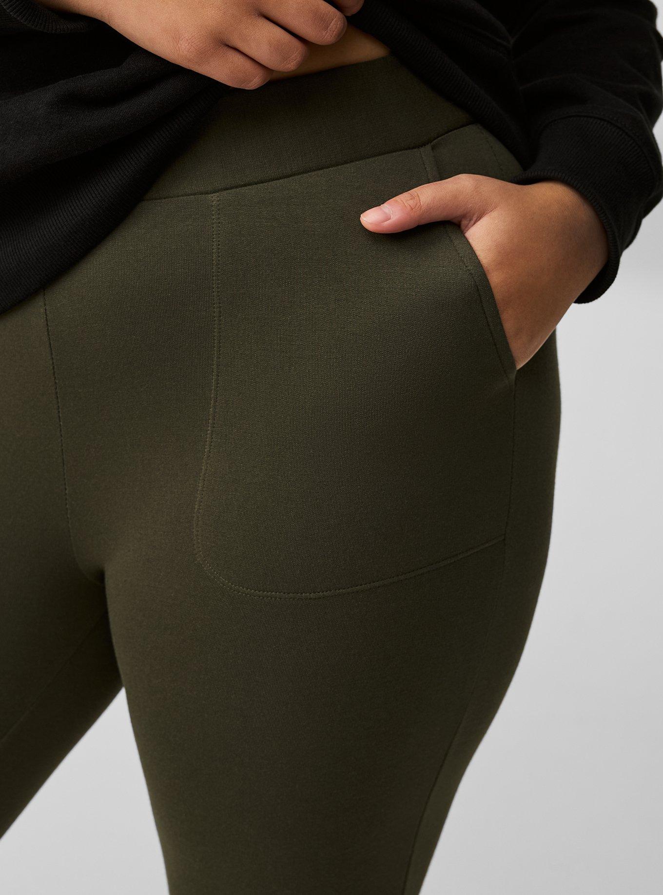 Lululemon Dark Olive Green leggings with pocket, Women's Fashion