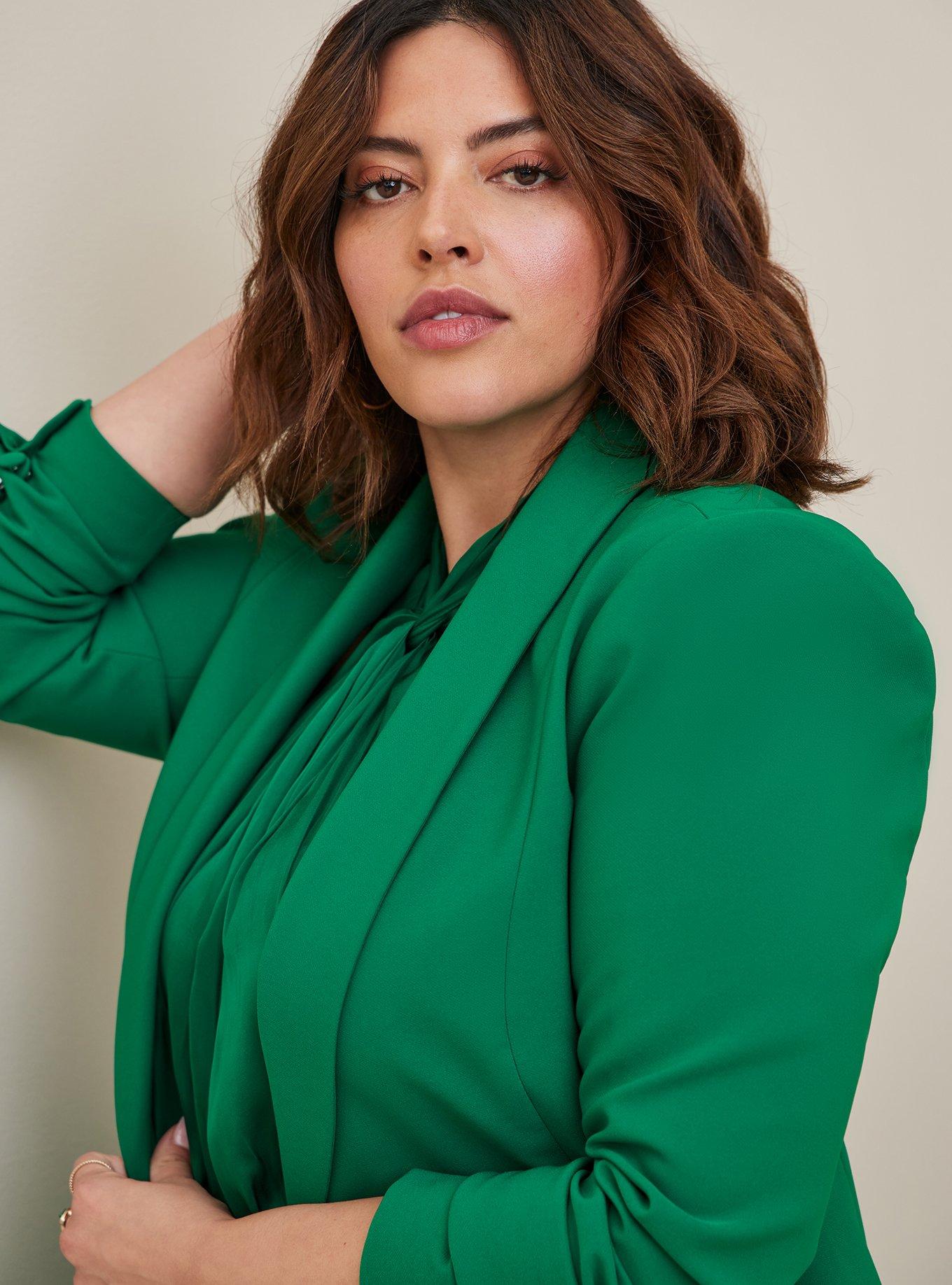 Torrid green jacket new arrivals