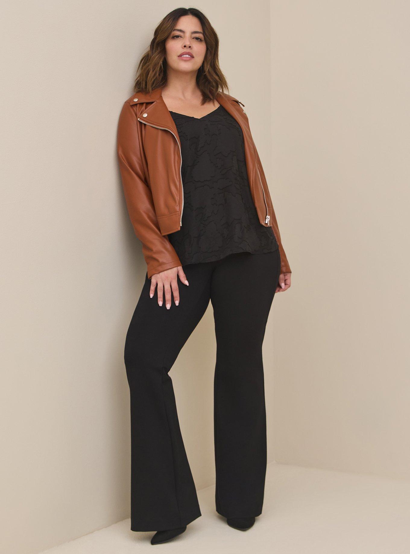 Plus Size - Pocket Pixie Flare Studio Luxe Ponte High-Rise Pant