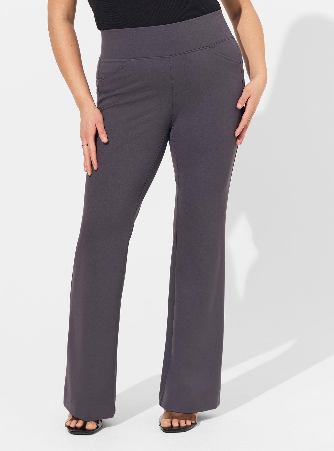 Plus Size - Pocket Pixie Flare Studio Luxe Ponte High-Rise Pant - Torrid