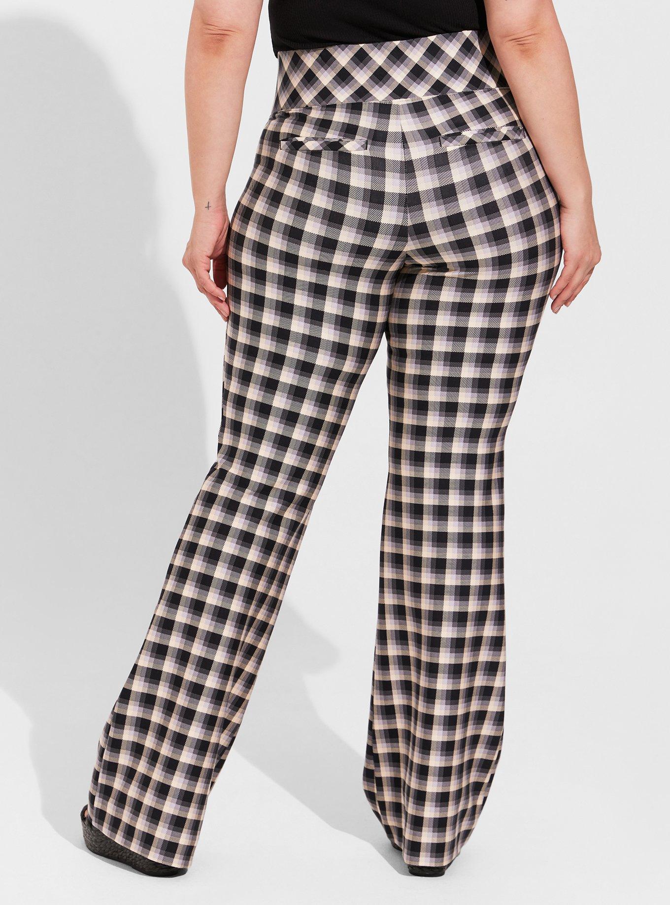 High Waist Flare Ponte Pants