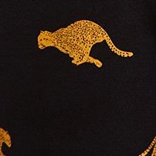 Pull-On Wide Leg Super Soft Fleece Mid Rise Pant, LEOPARD BLACK, swatch