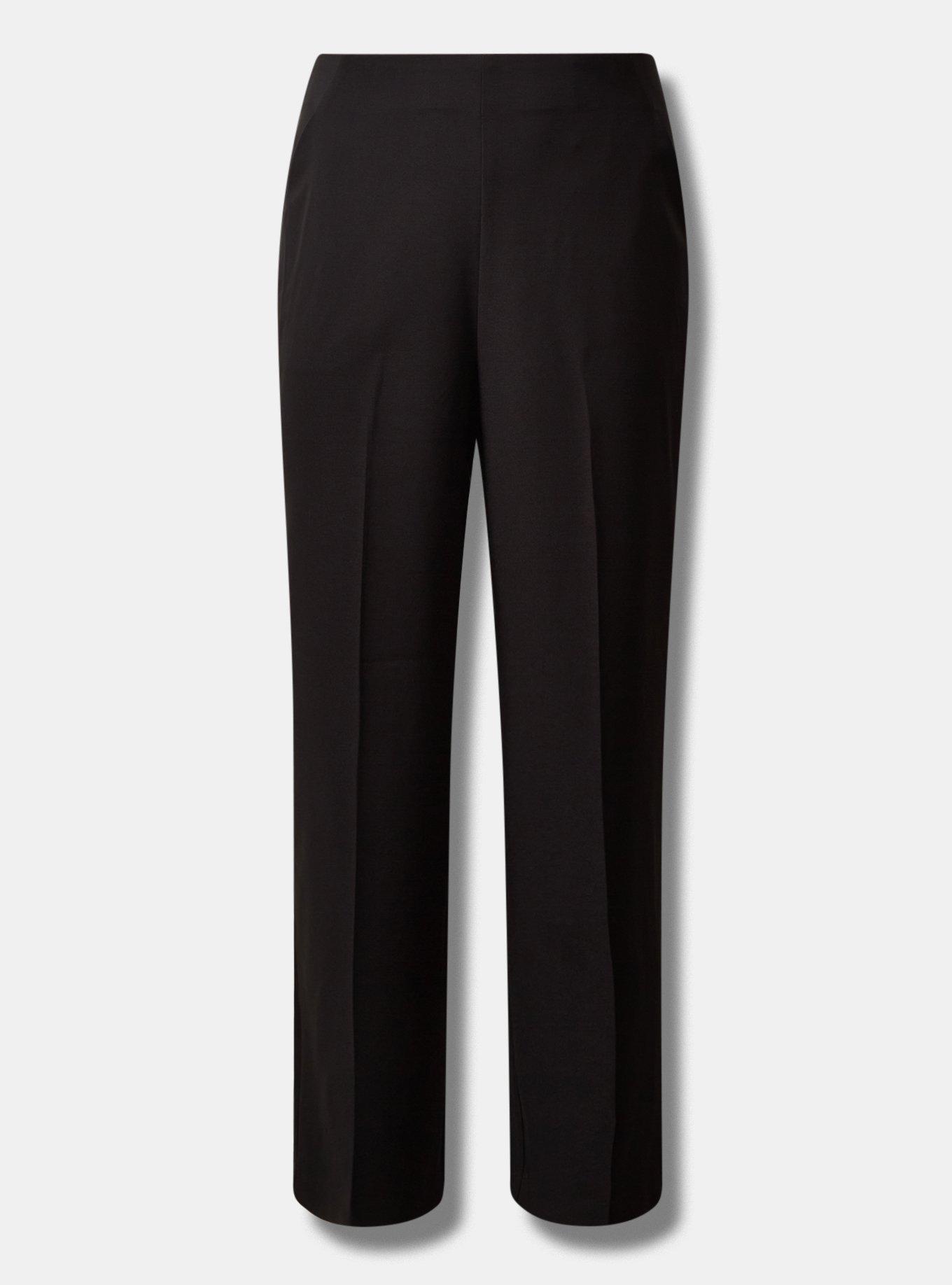 Plus Size - Pull-On Wide Leg Studio Refined Crepe High-Rise Pant