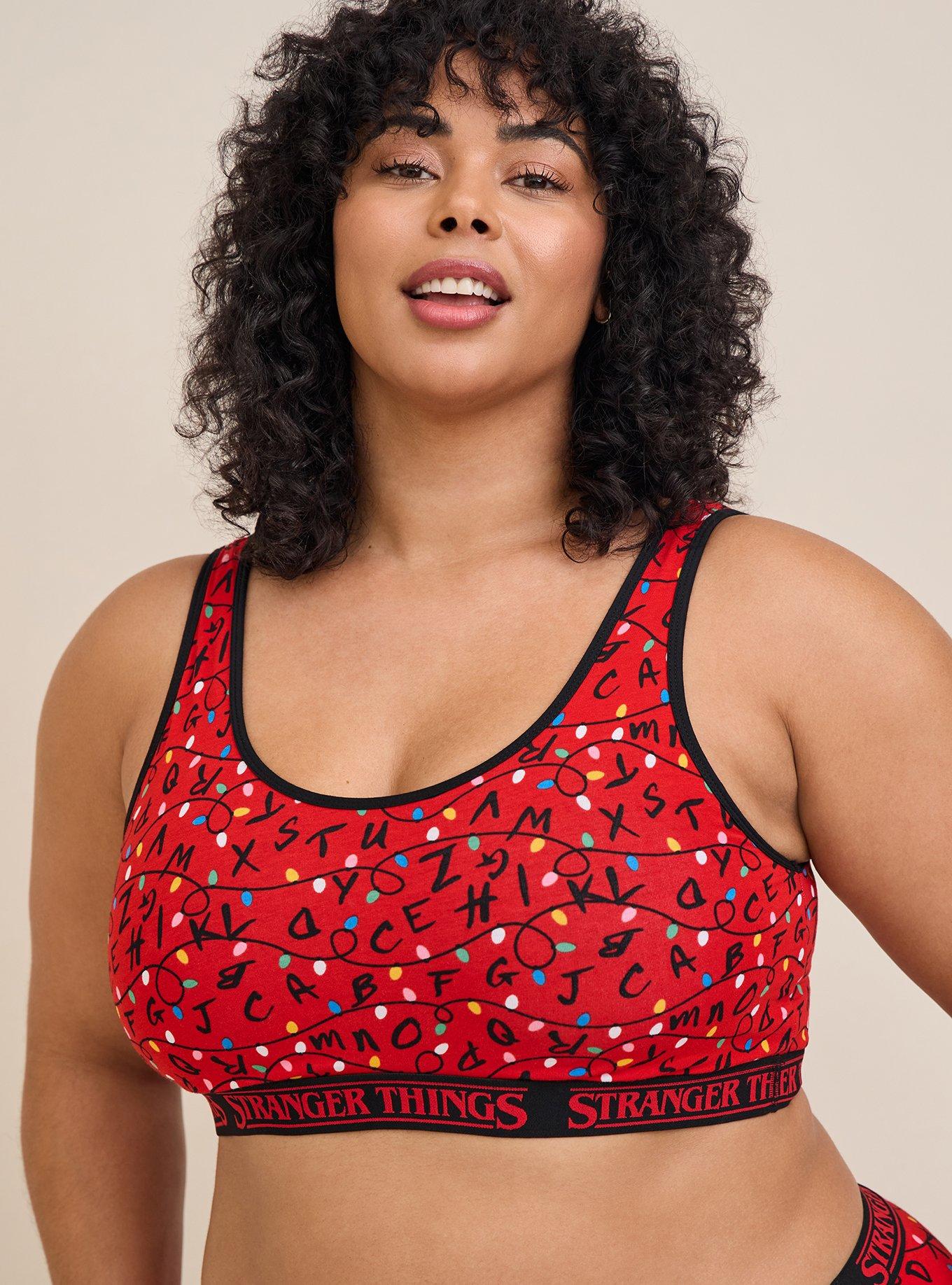 Black Unlined Scoop Neck Sports Bras.