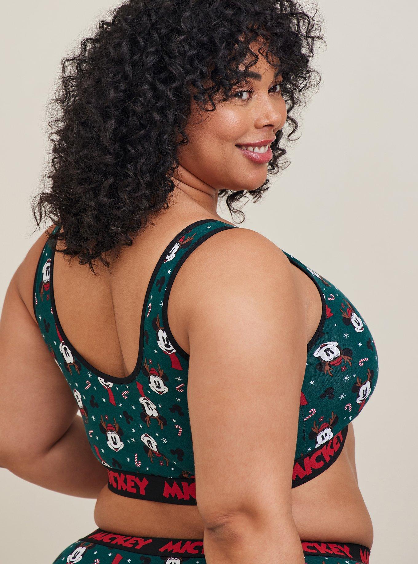 Plus Size - Bralette - Cotton Disney Mickey Mouse I Heart U - Torrid