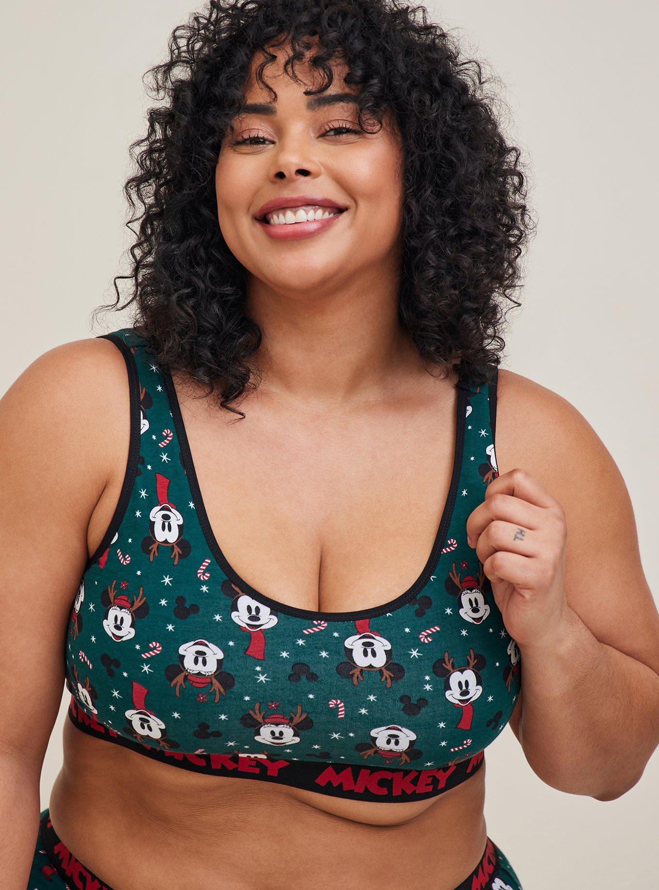 TORRID Disney Mickey Mouse Unlined Cotton Scoop Neck Bralette