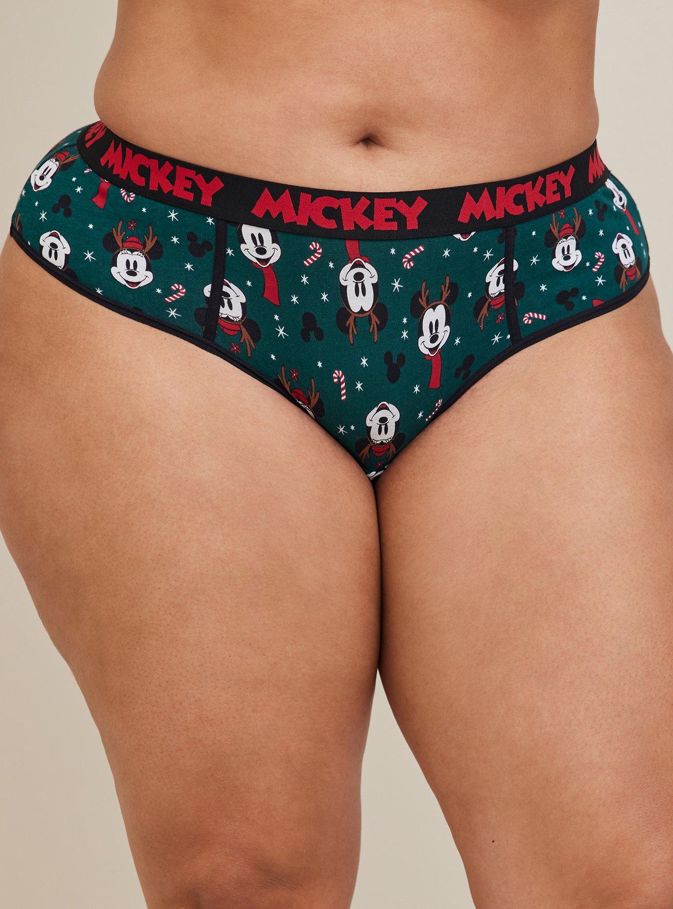 Plus Size - Disney Mickey Mouse Cotton Mid Rise Hipster Panty - Torrid