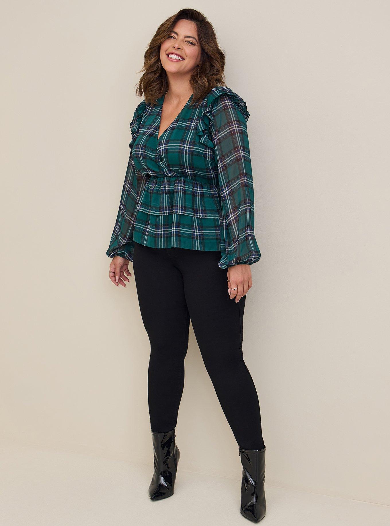 Chiffon surplice top clearance