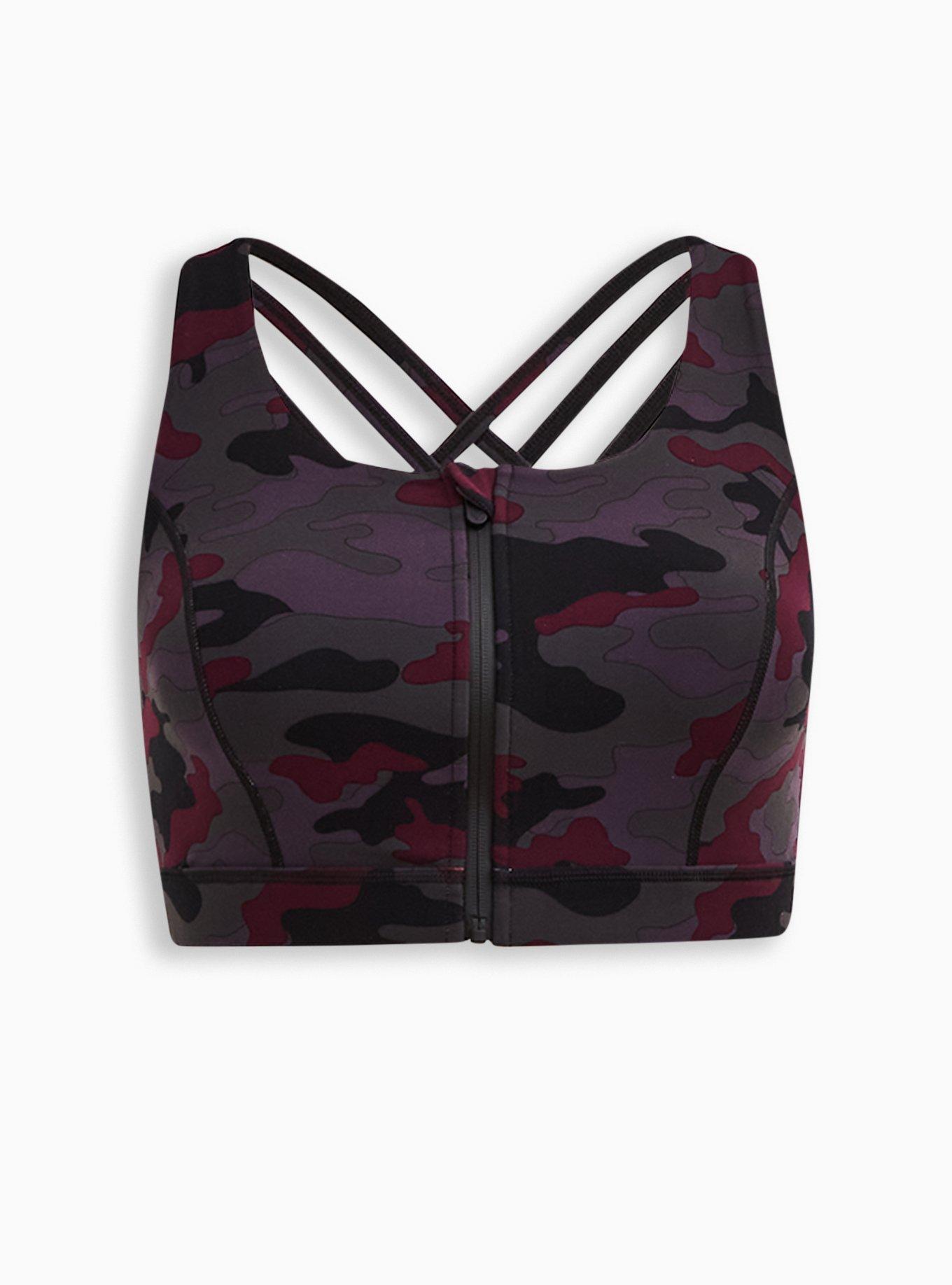 TORRID Low-Impact Wireless Zip-Front Active Sports Bra