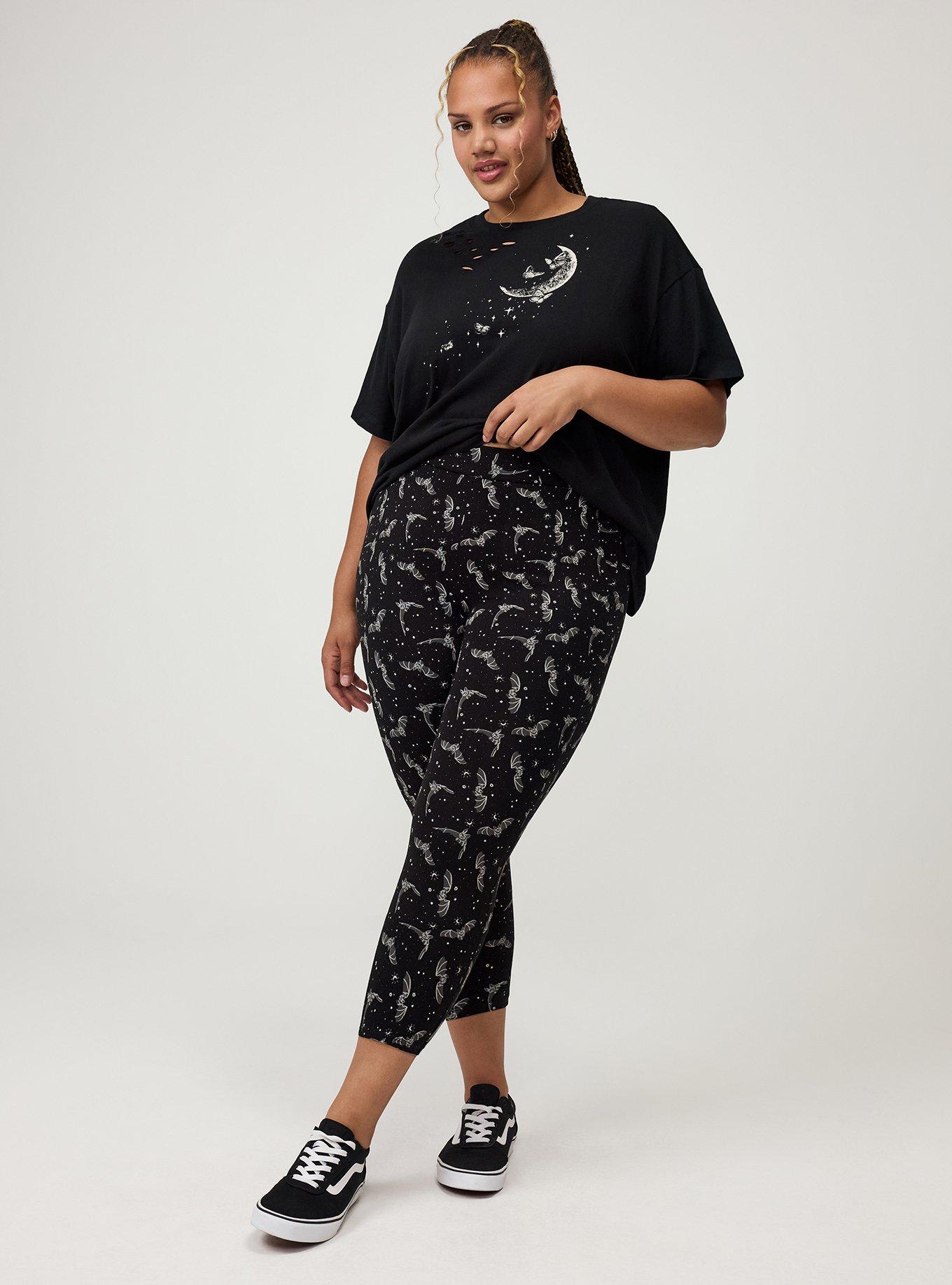 Capri Pocket Legging, SPACE BATS  BLACK, hi-res