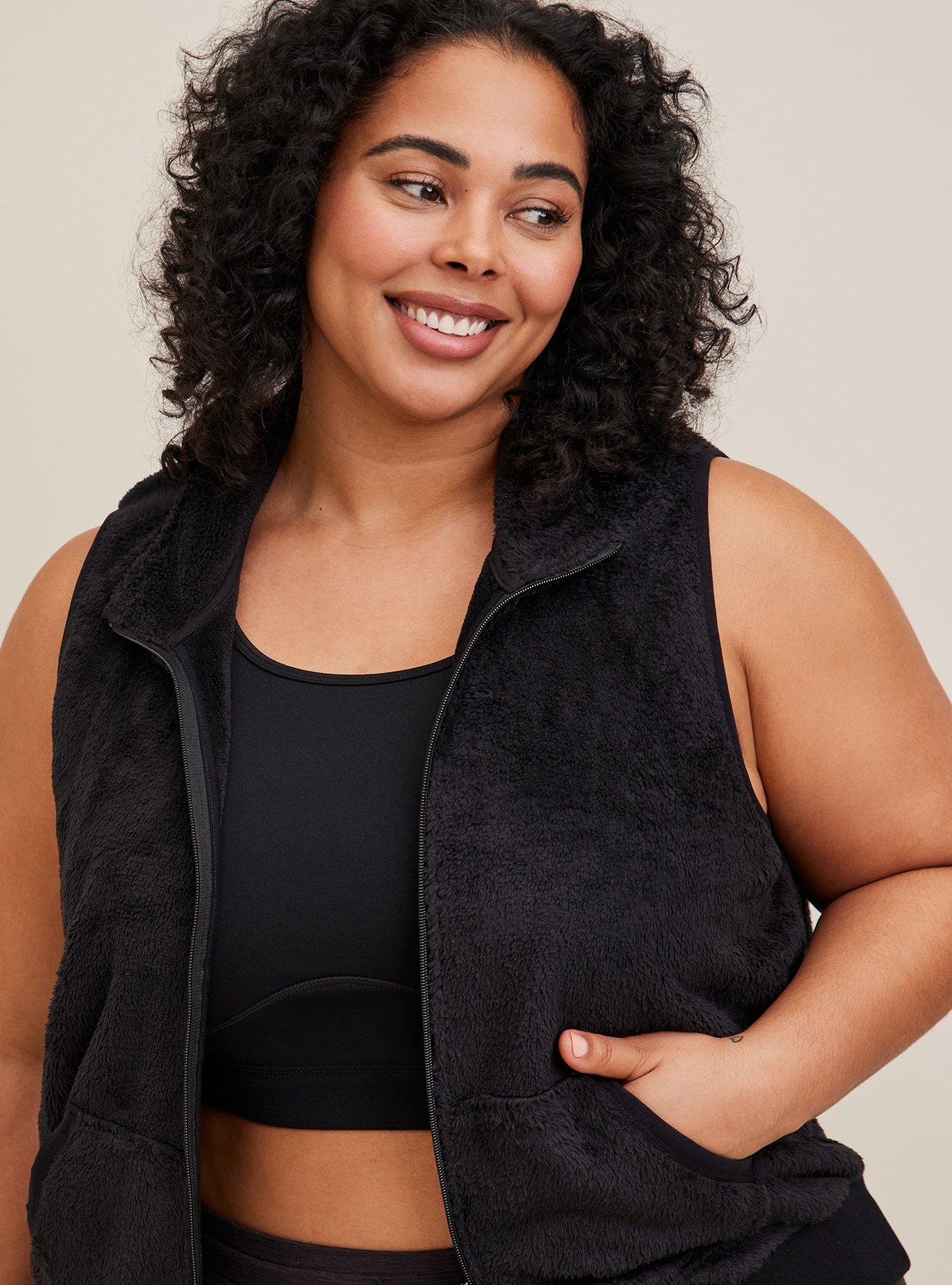 Plus Size Faux Fur Active Vest Torrid