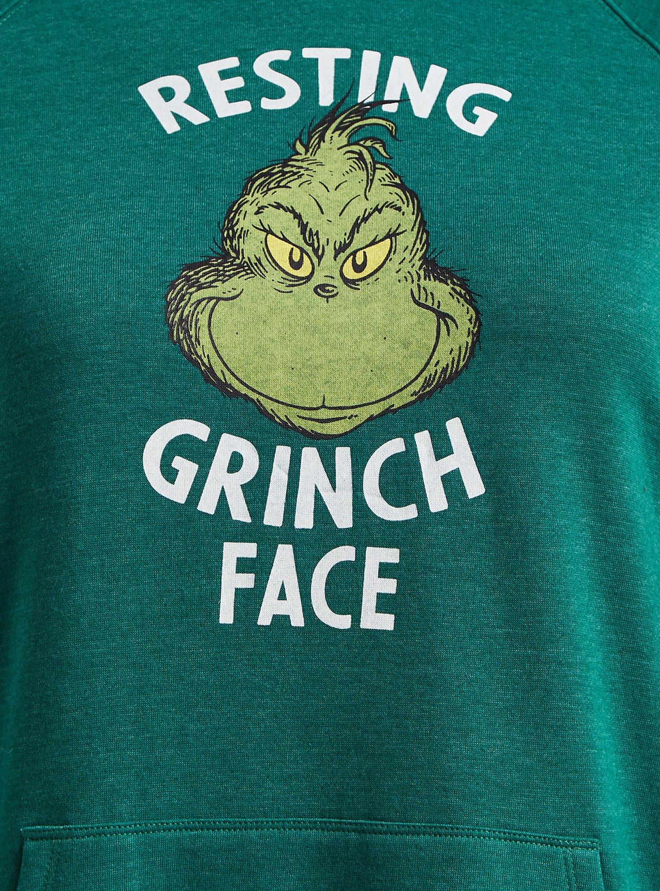 How The Grinch Stole Christmas Cozy Fleece Hoodie, EVERGREEN, alternate