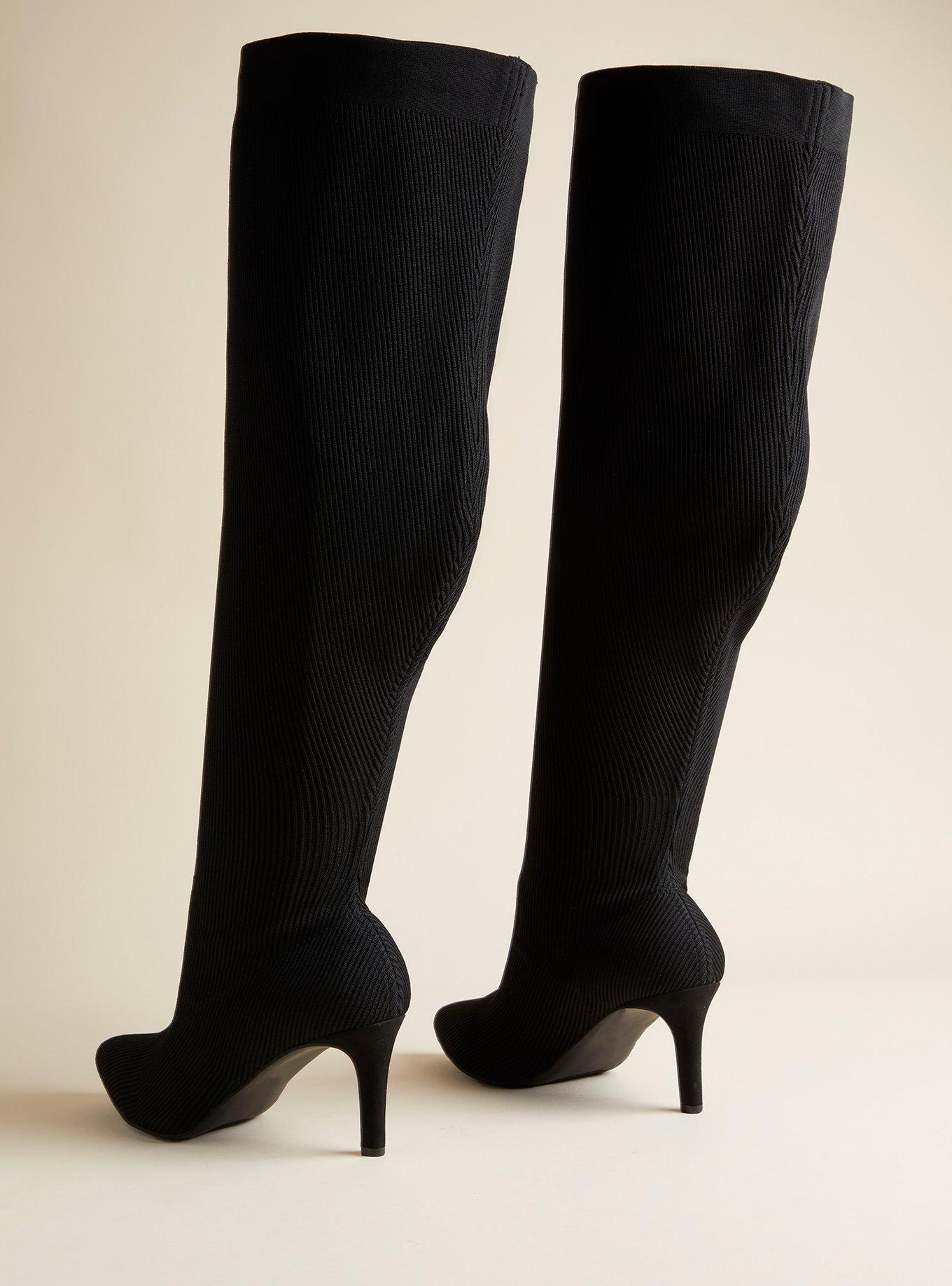 Torrid black over shop the knee boots